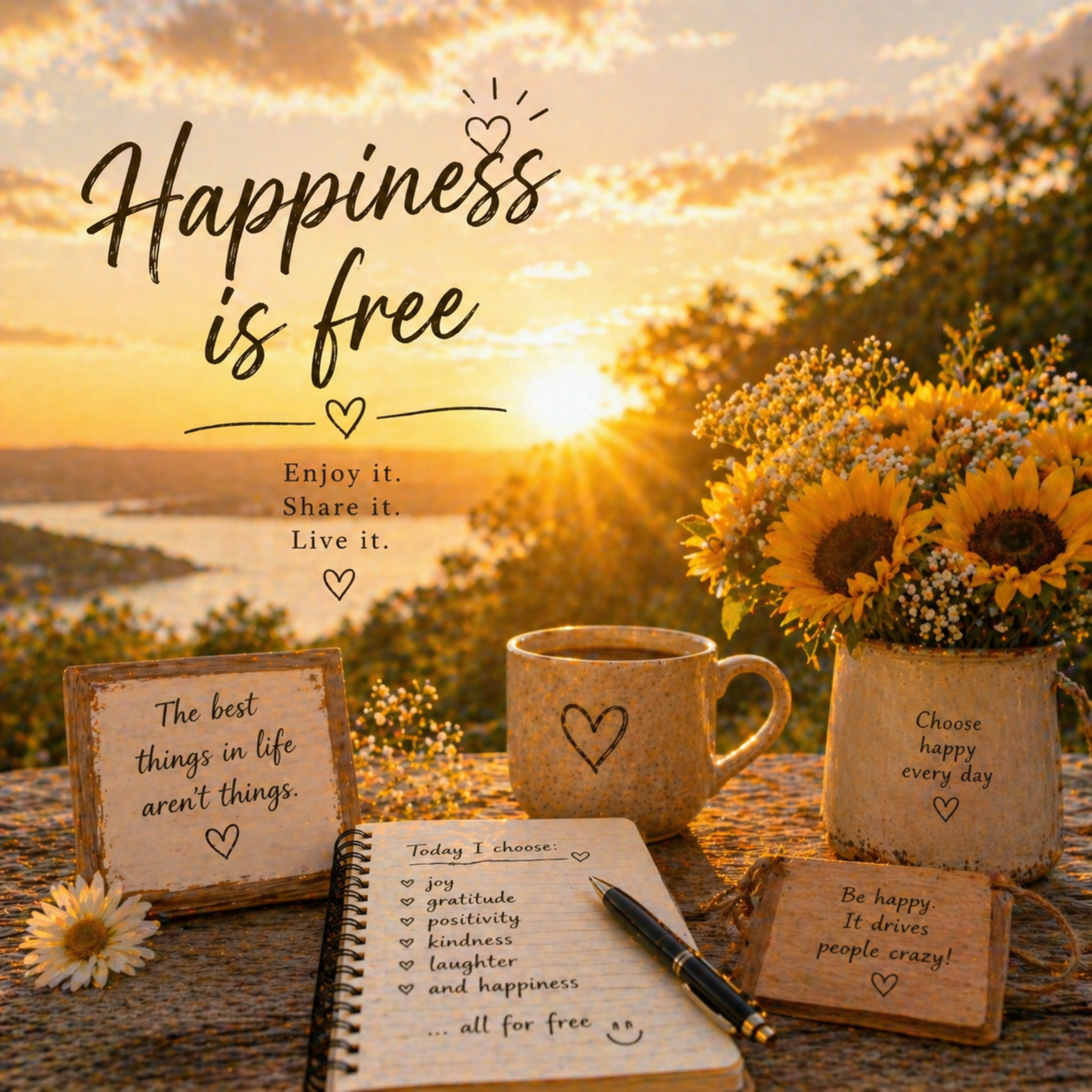 happiness is free artwork