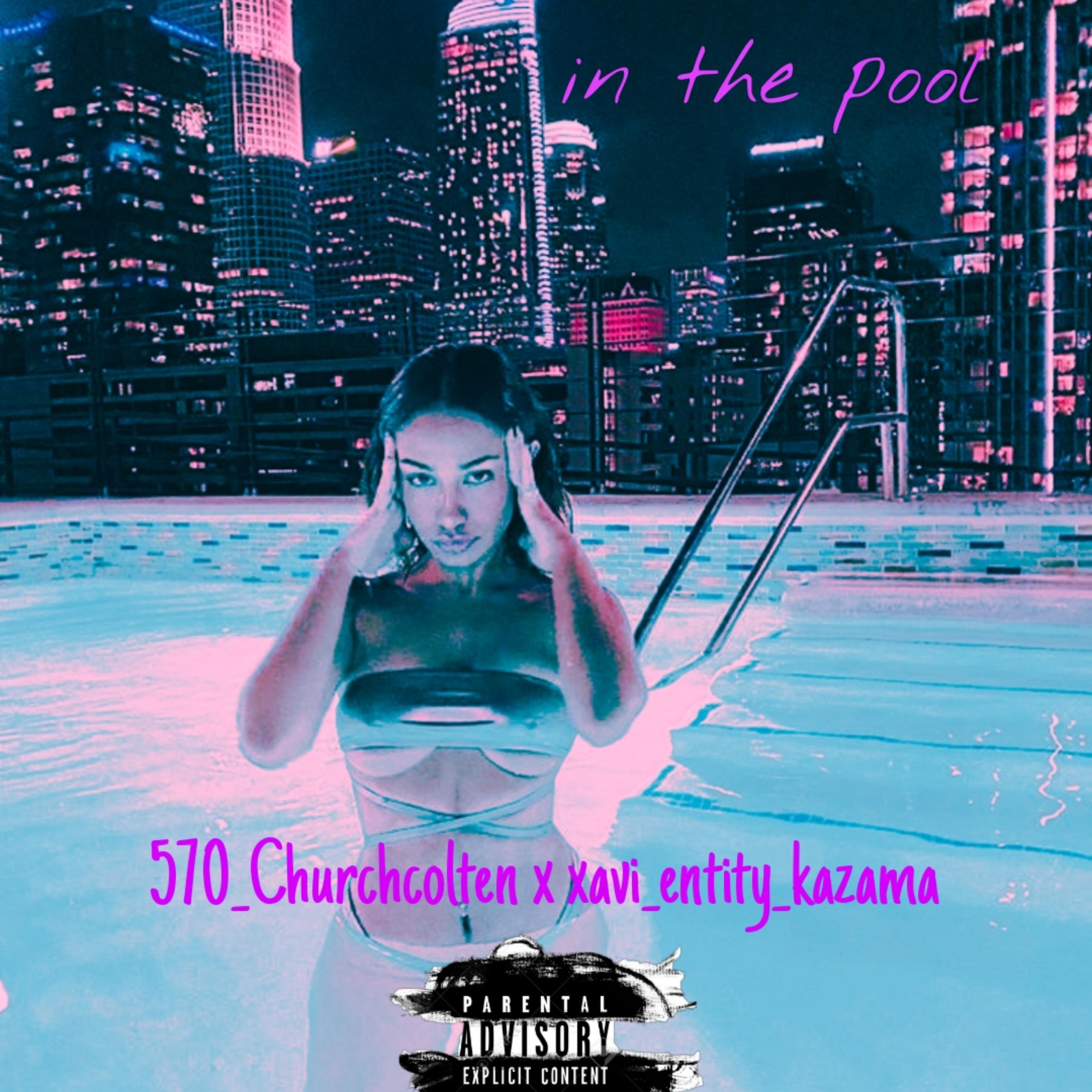 in the pool artwork