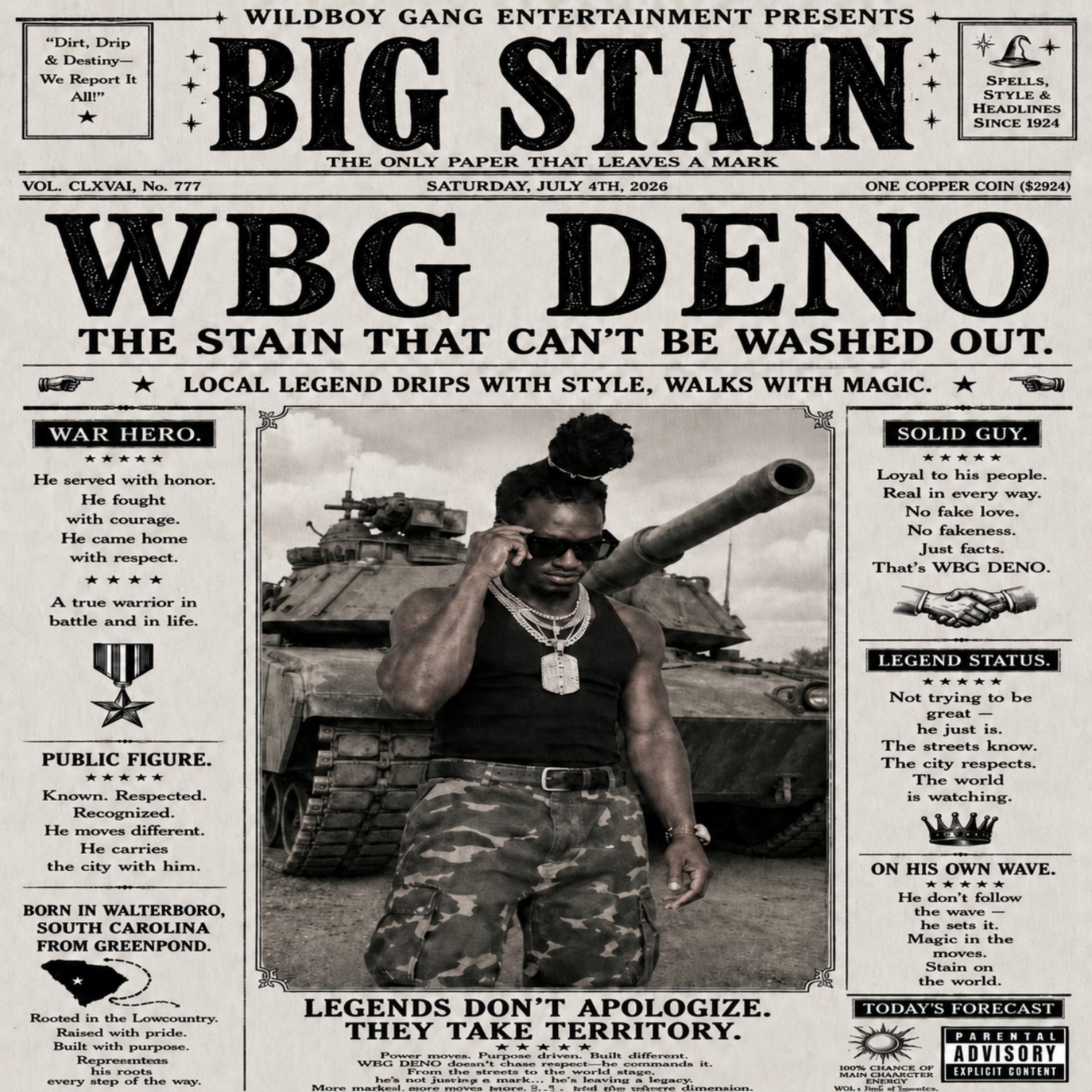 BIG STAIN by WBG Deno cover art