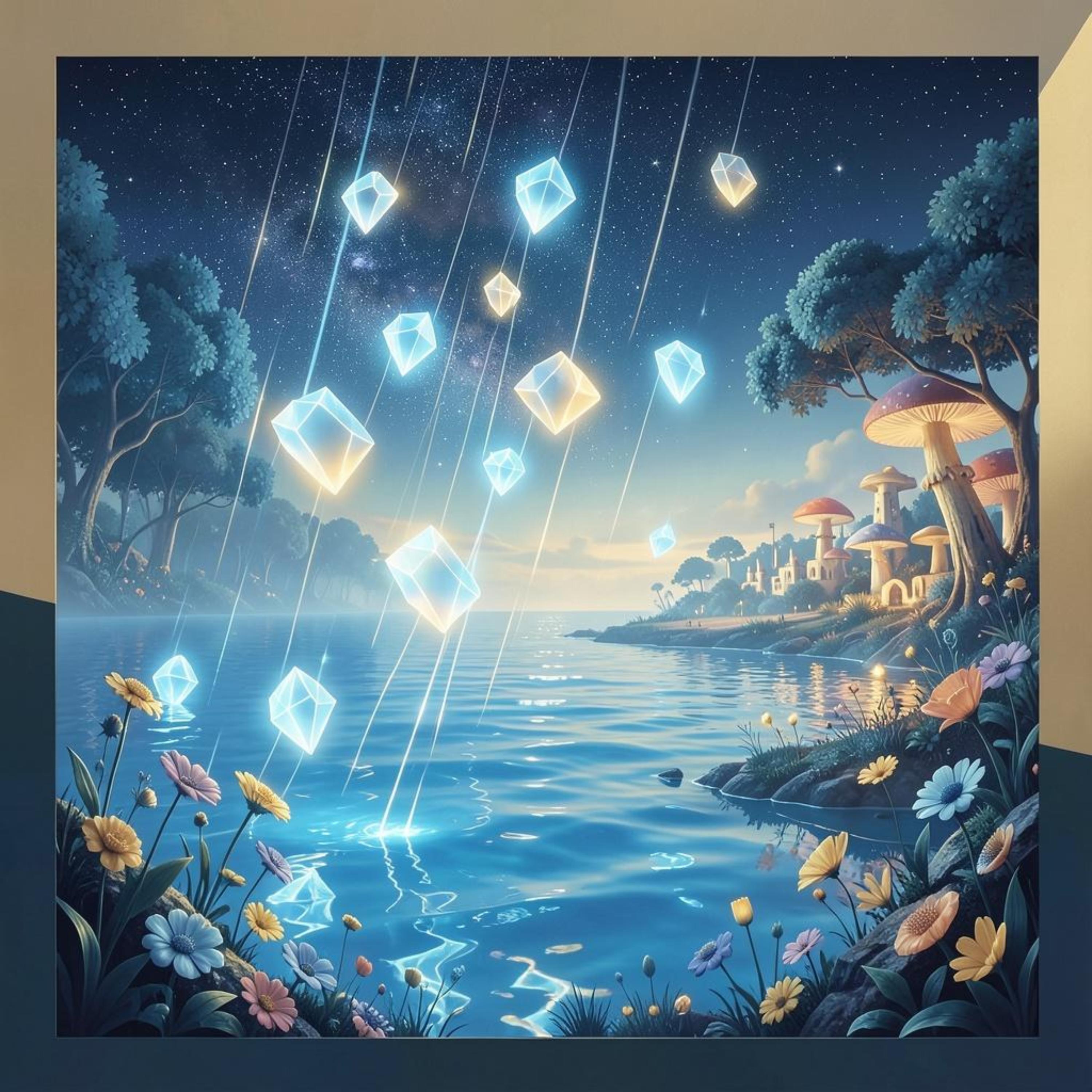 DīÃMØND RÂįN K33P$ FÃŁŁįNG ØŃ MŸ H3ÂD by Kid Nebula Gold cover art