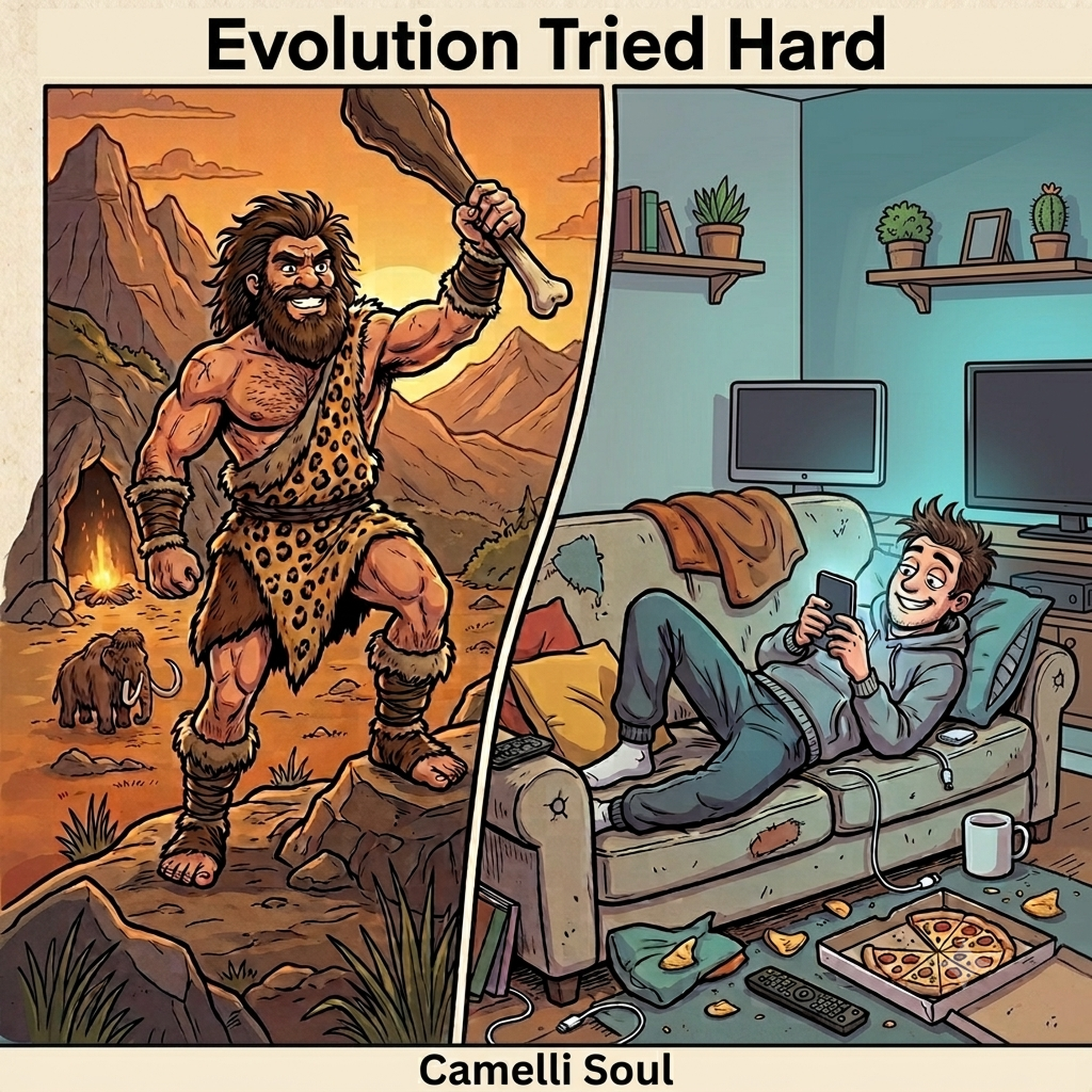 Evolution Tried Hard by Camelli Soul cover art