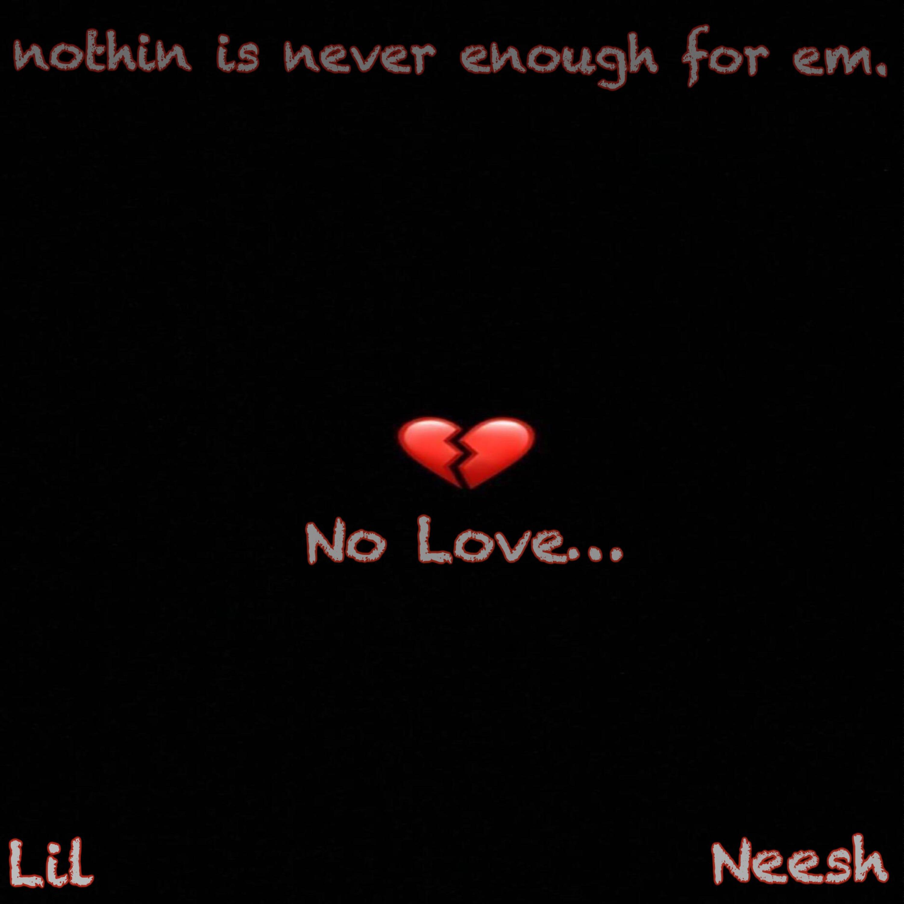 NO LOVE artwork