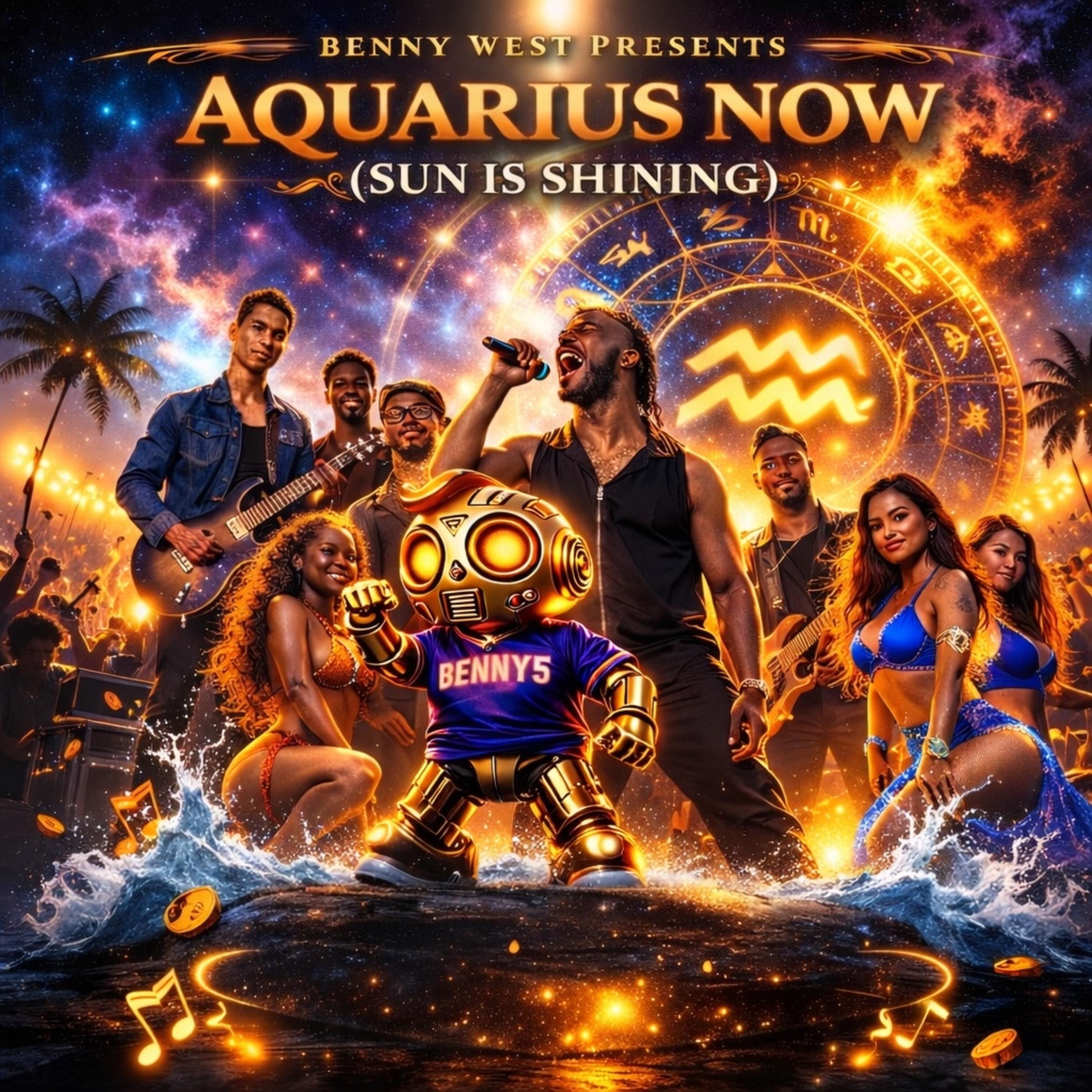 AQUARIUS NOW (SUN IS SHINING) artwork