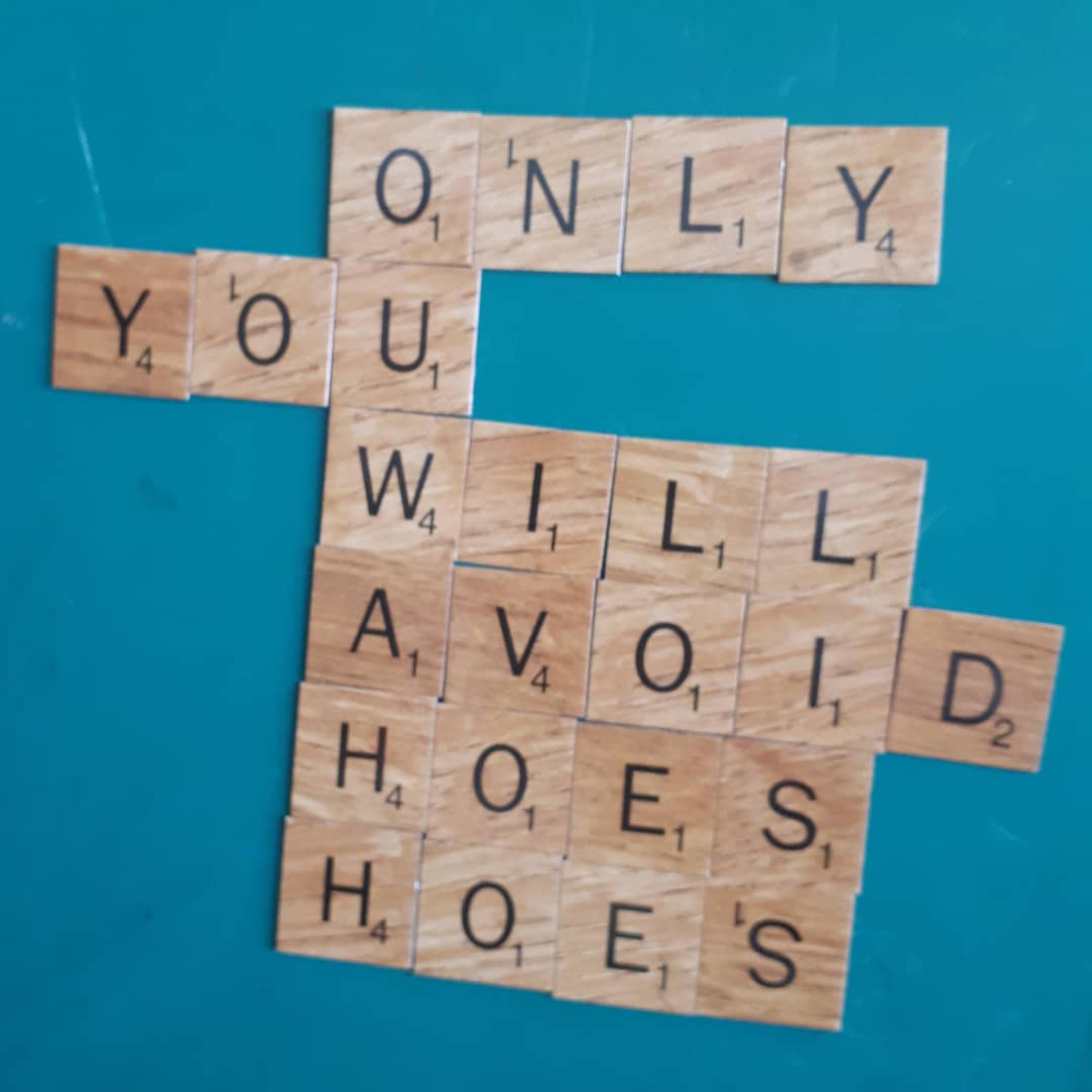 ONLY U WILL AVOID HOES HOES artwork