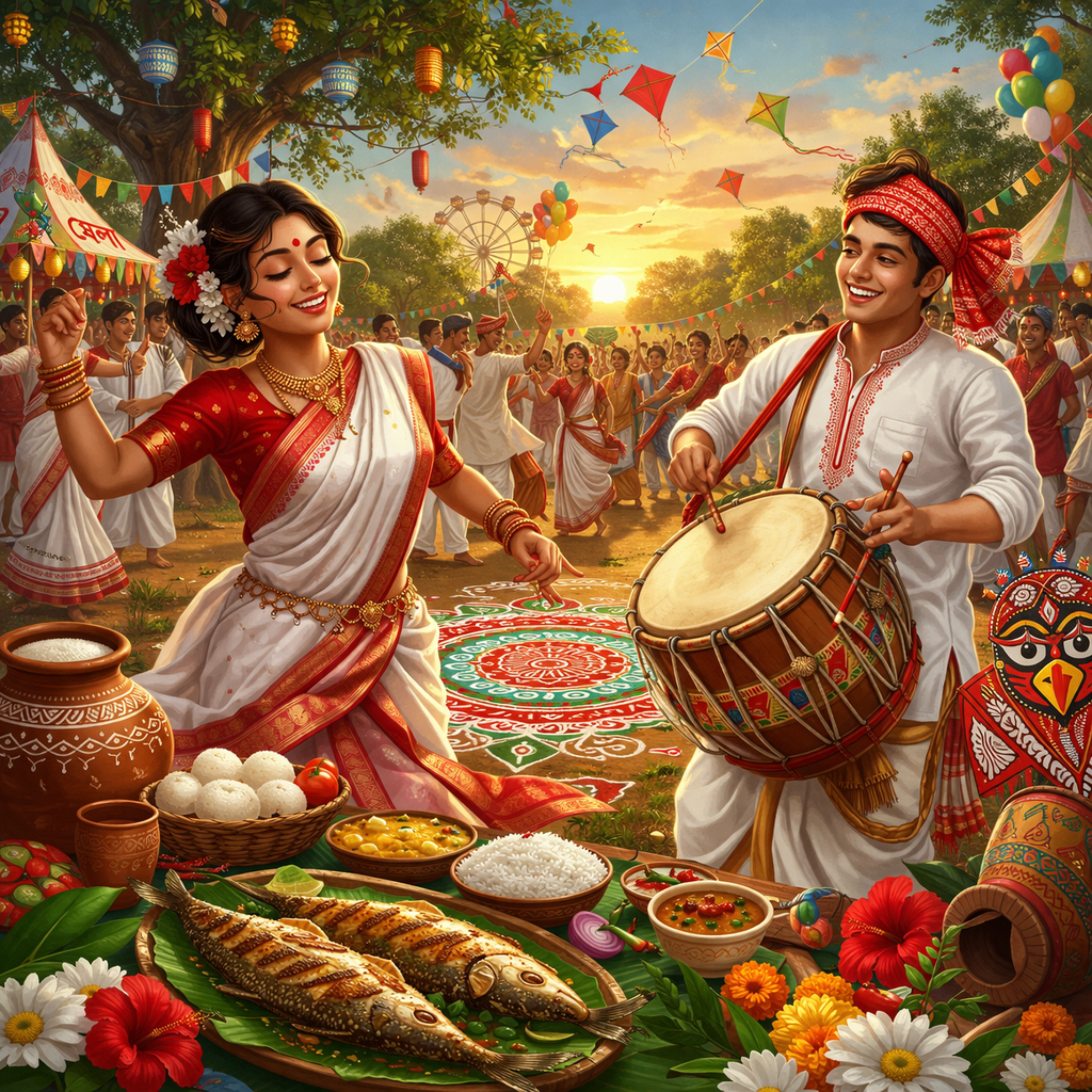 এসো হে বৈশাখ এসো artwork