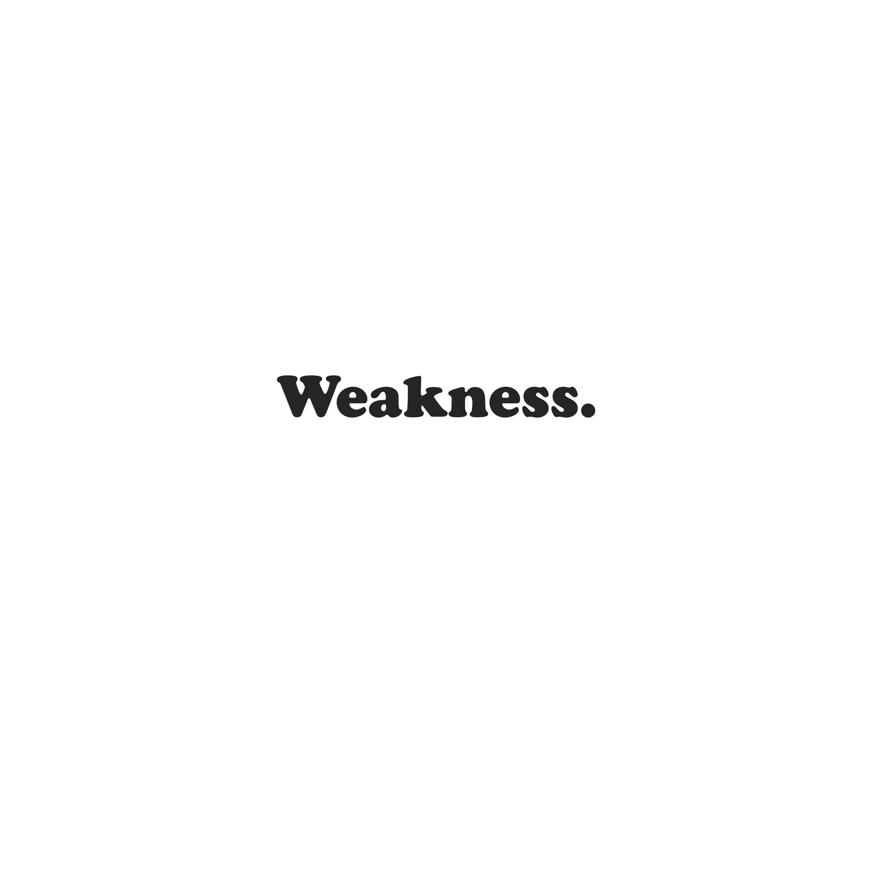 Weakness artwork