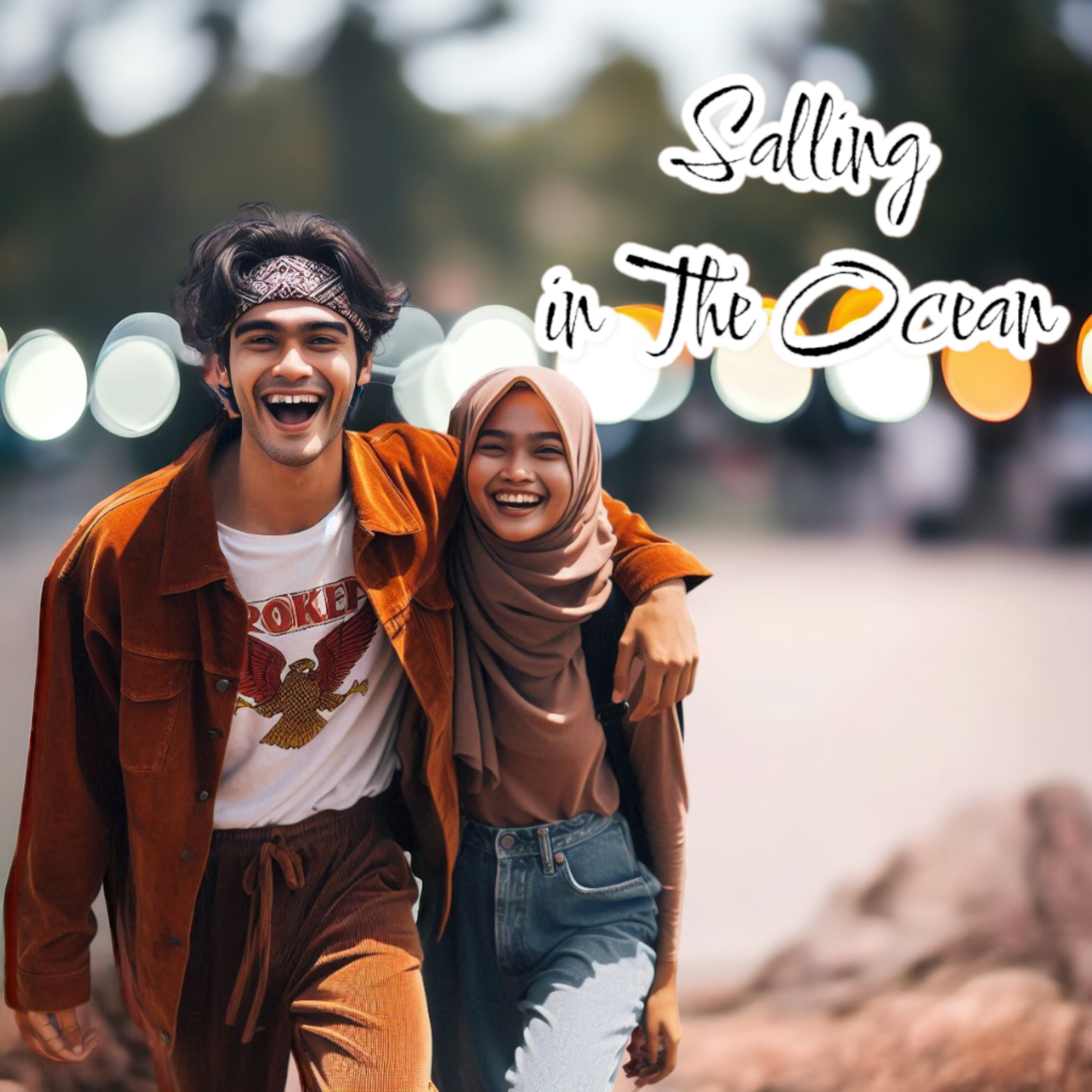 Salling in The Ocean artwork