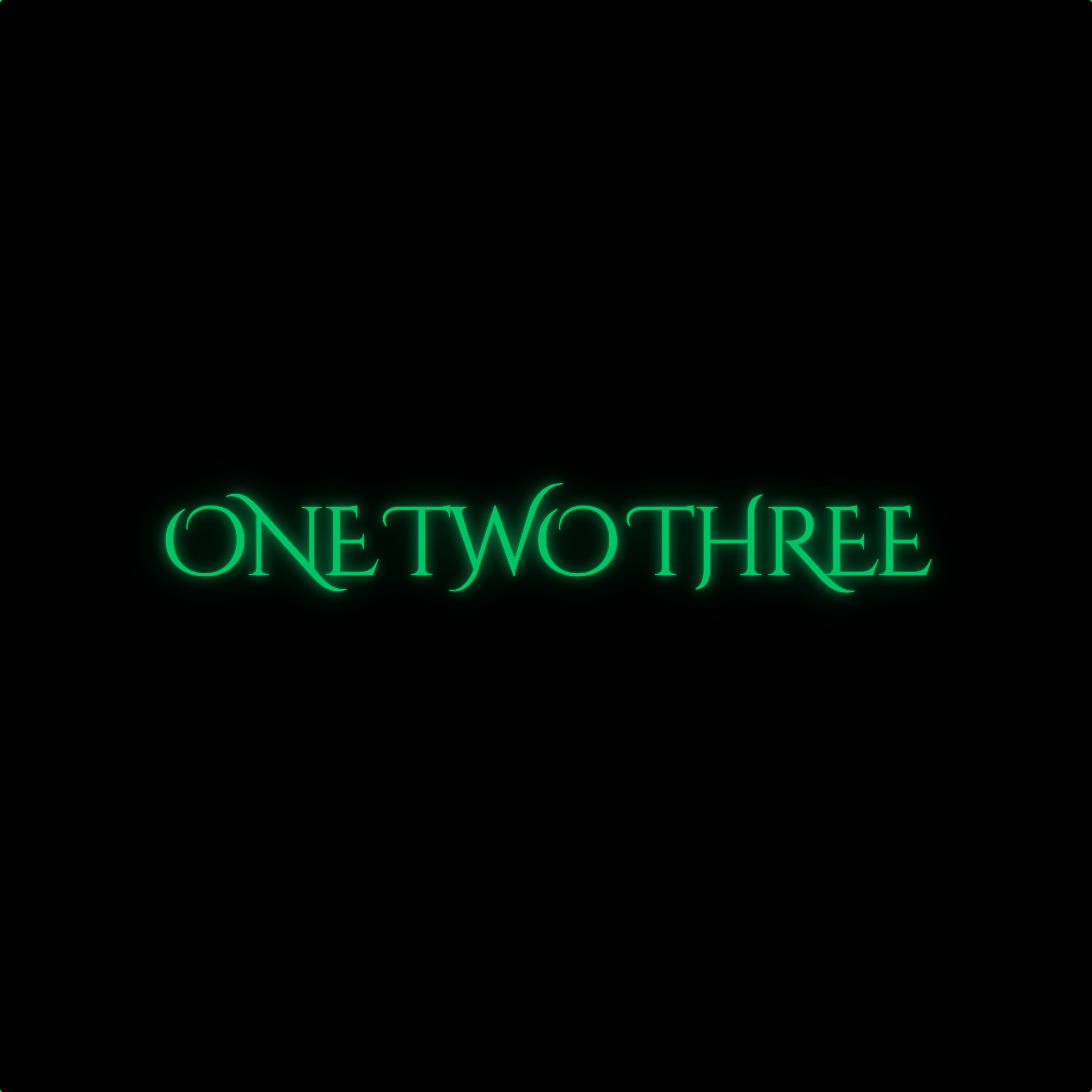 One two three artwork