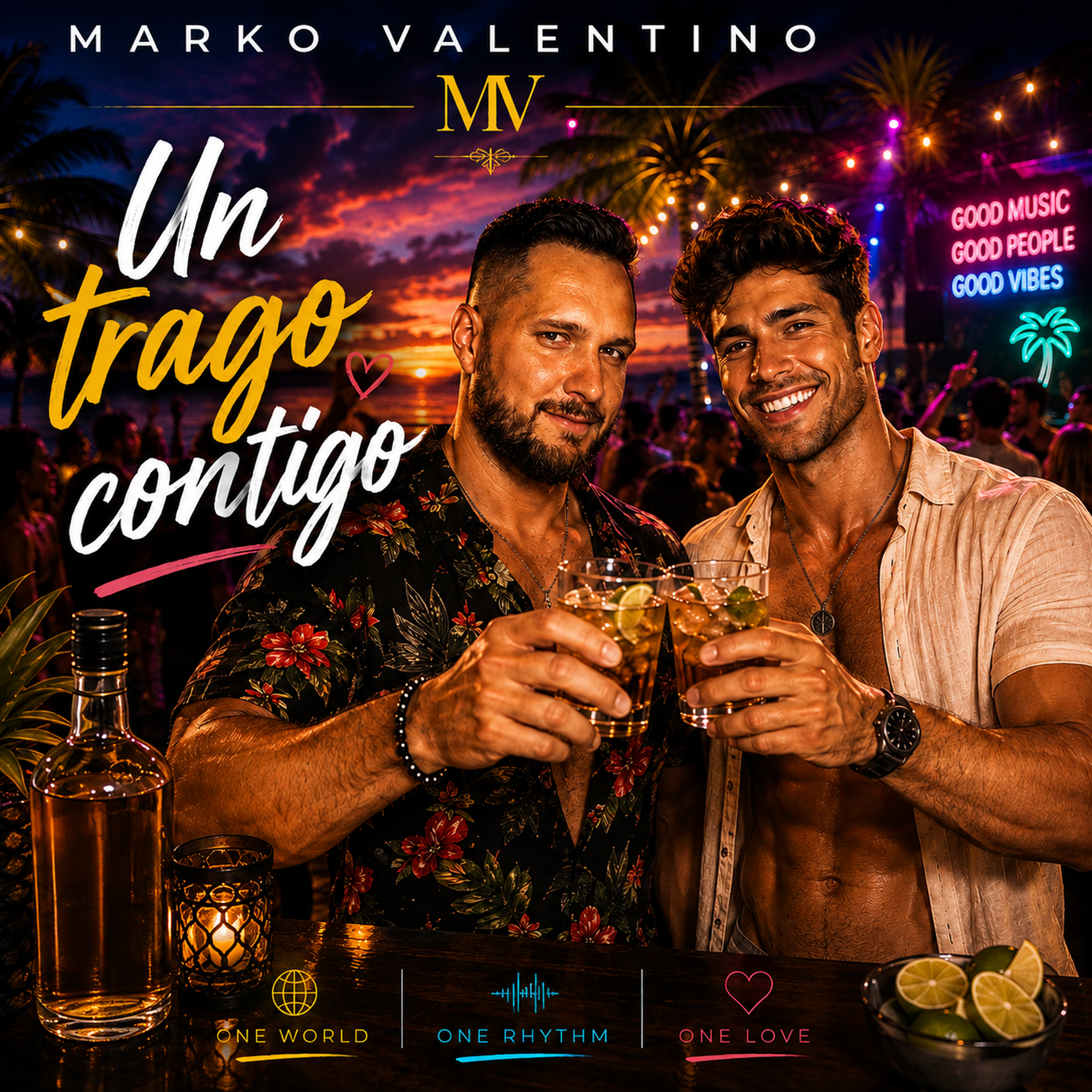 Un trago contigo by Marko Valentino cover art