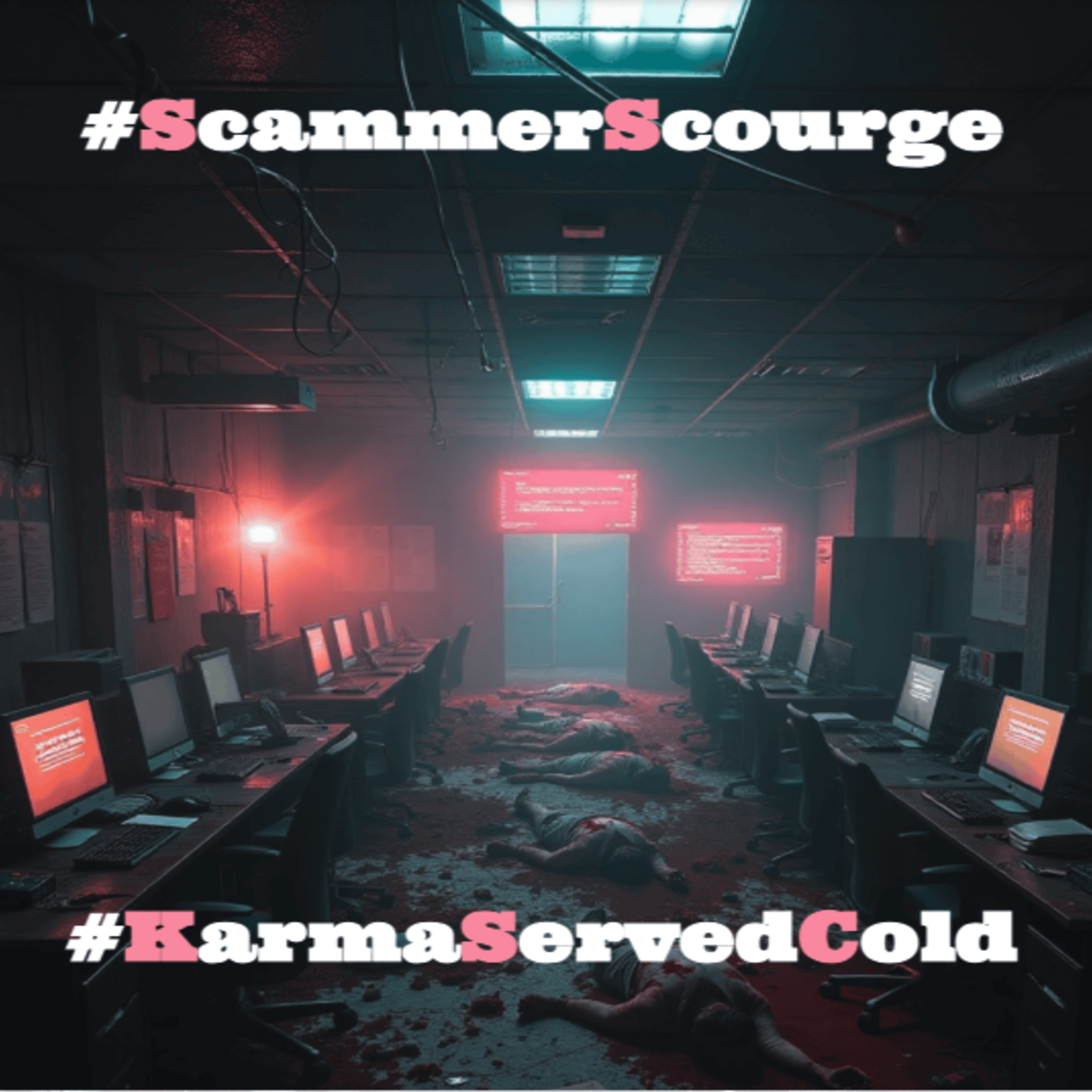 #ScammerScourge #KarmaServedCold Thrash Metal Edition artwork