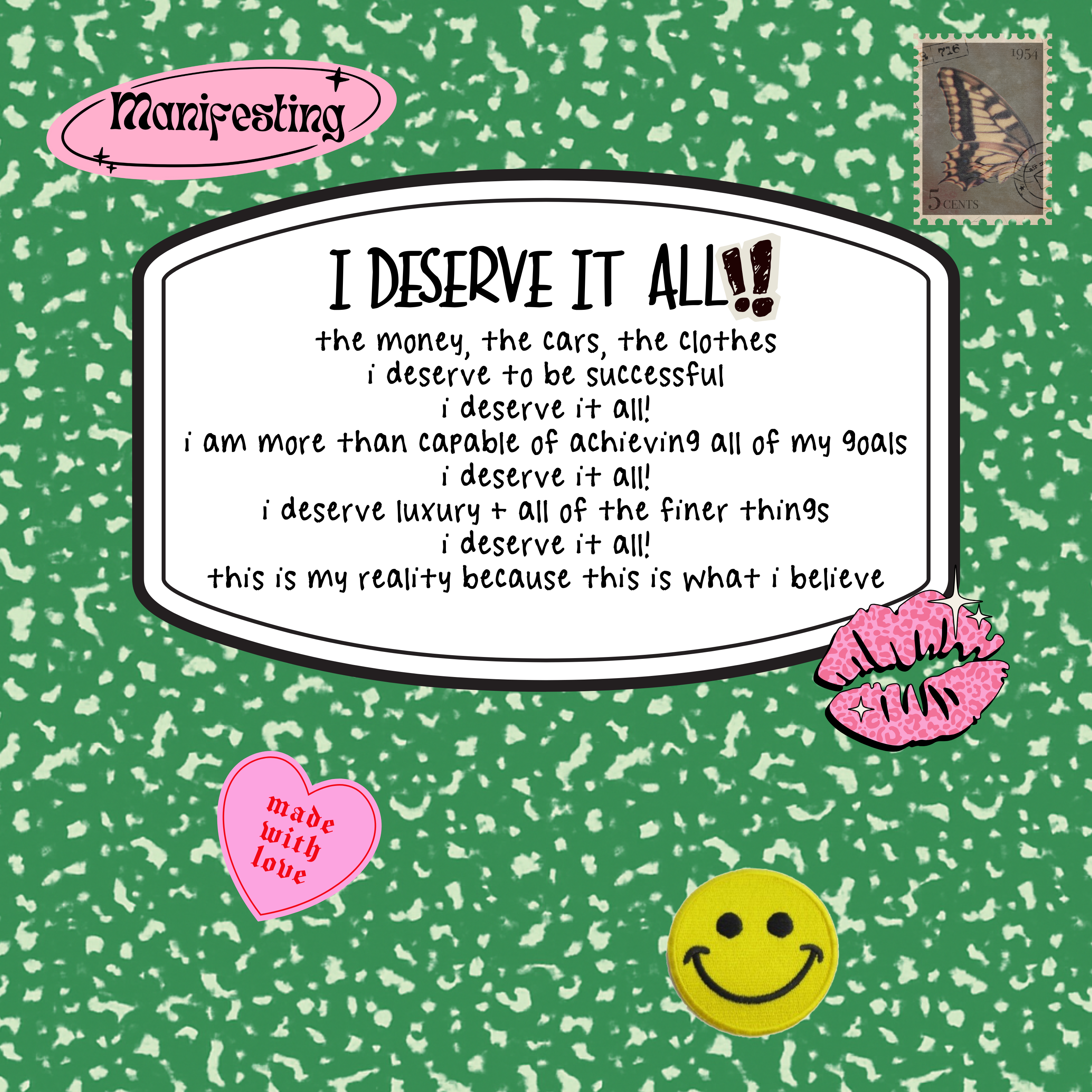 i deserve it all!! artwork