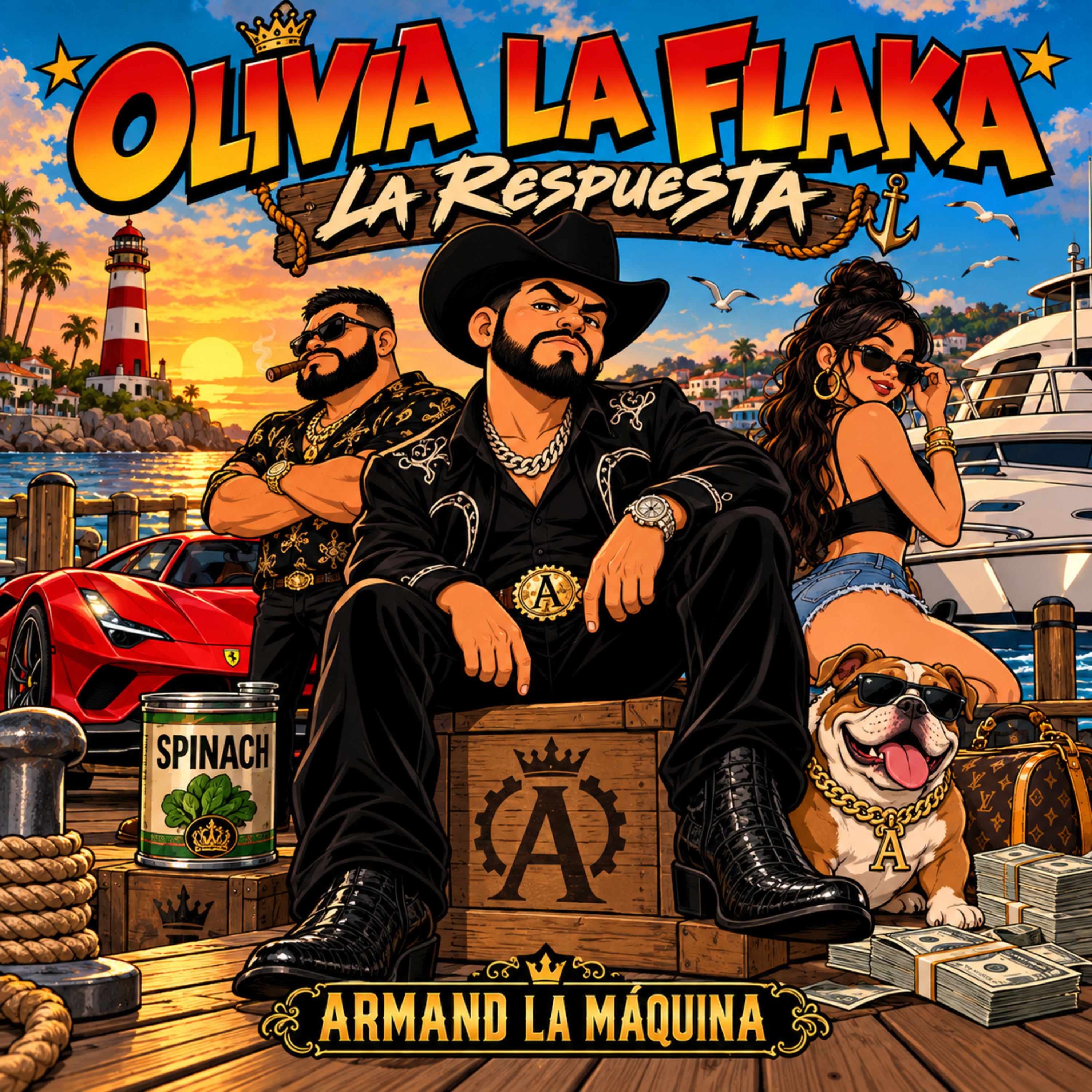 OLIVIA LA FLAKA — LA RESPUESTA by Armand La Máquina cover art