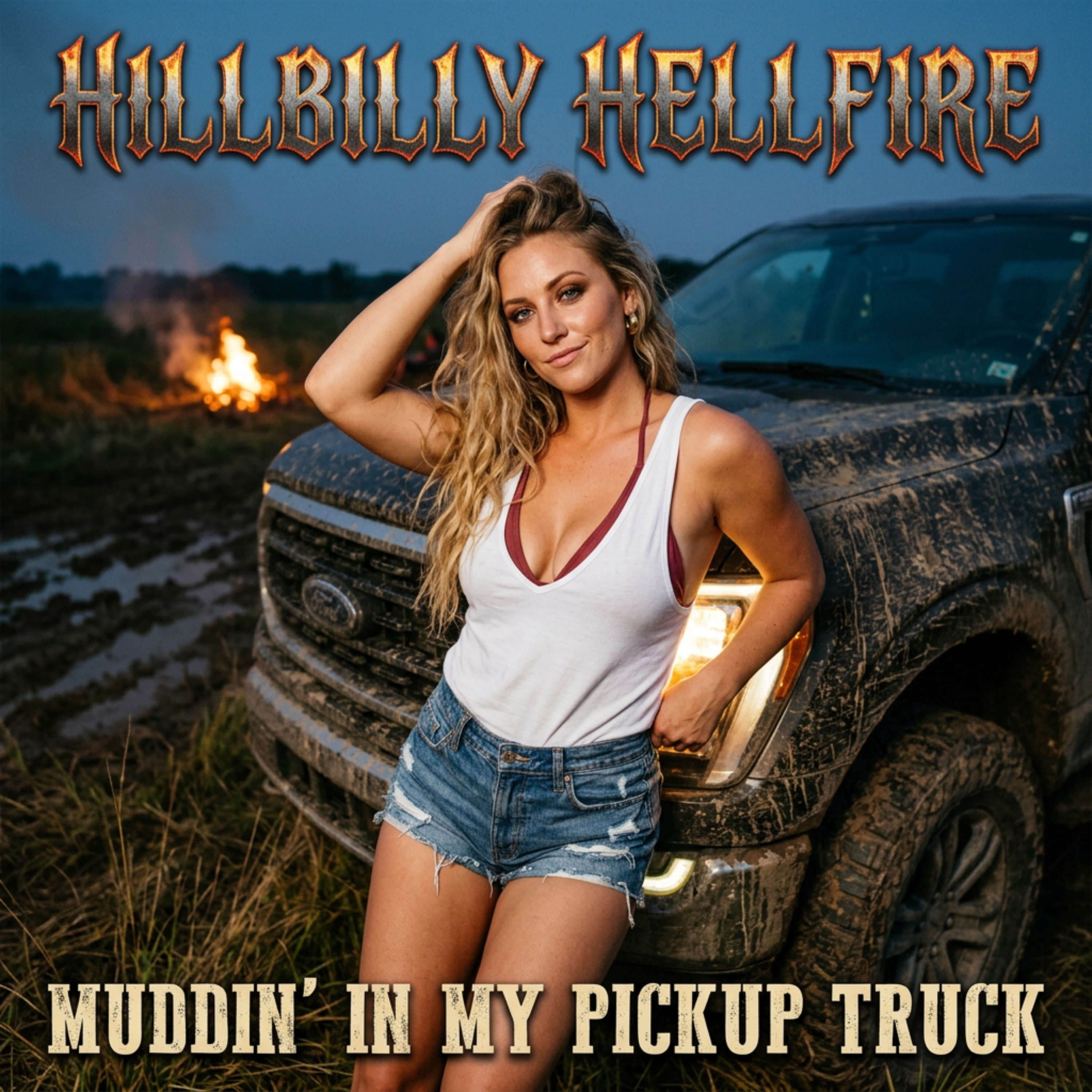 MUDDIN' IN MY PICKUP TRUCK by Hillbilly Hellfire cover art