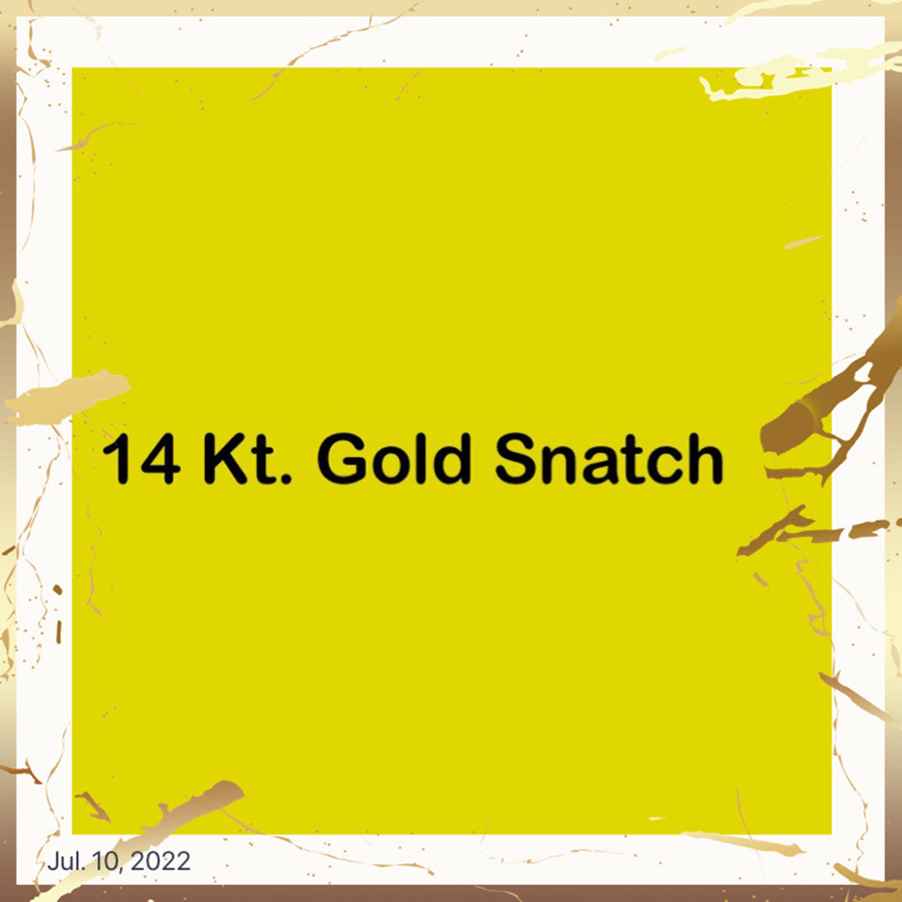 14 Kt. Gold Snatch artwork