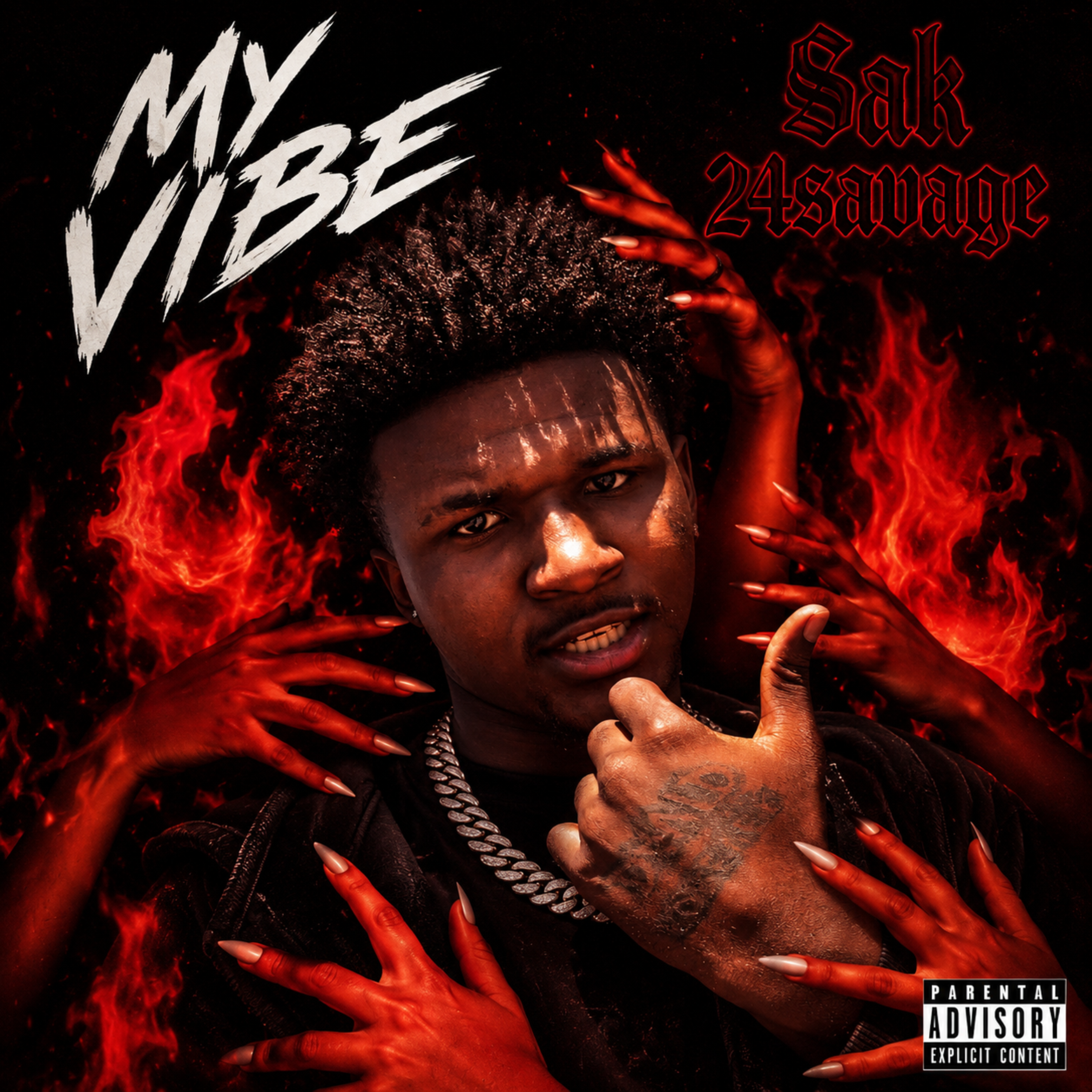 My Vibe by sak 24savage cover art