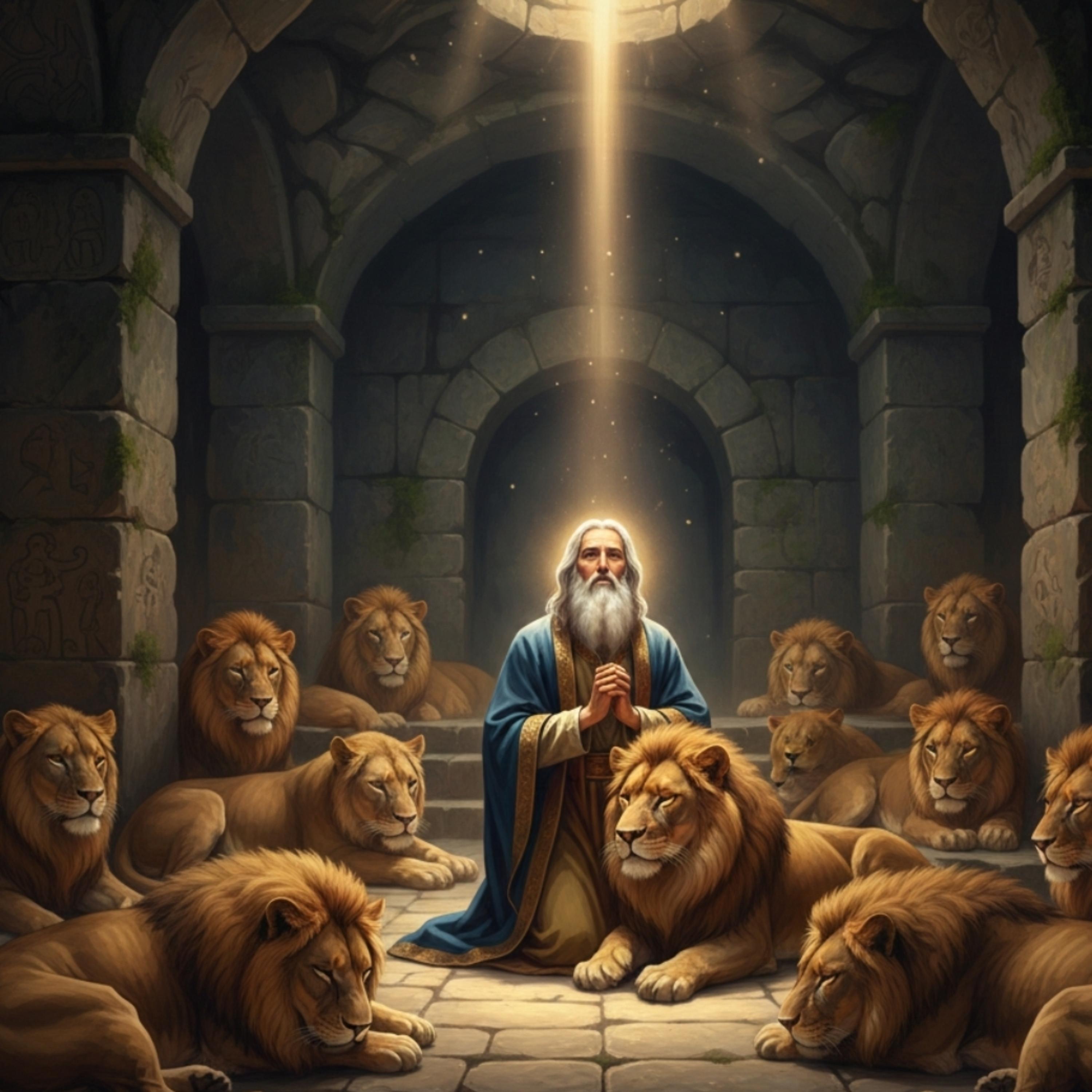 Daniel na cova dos leões artwork