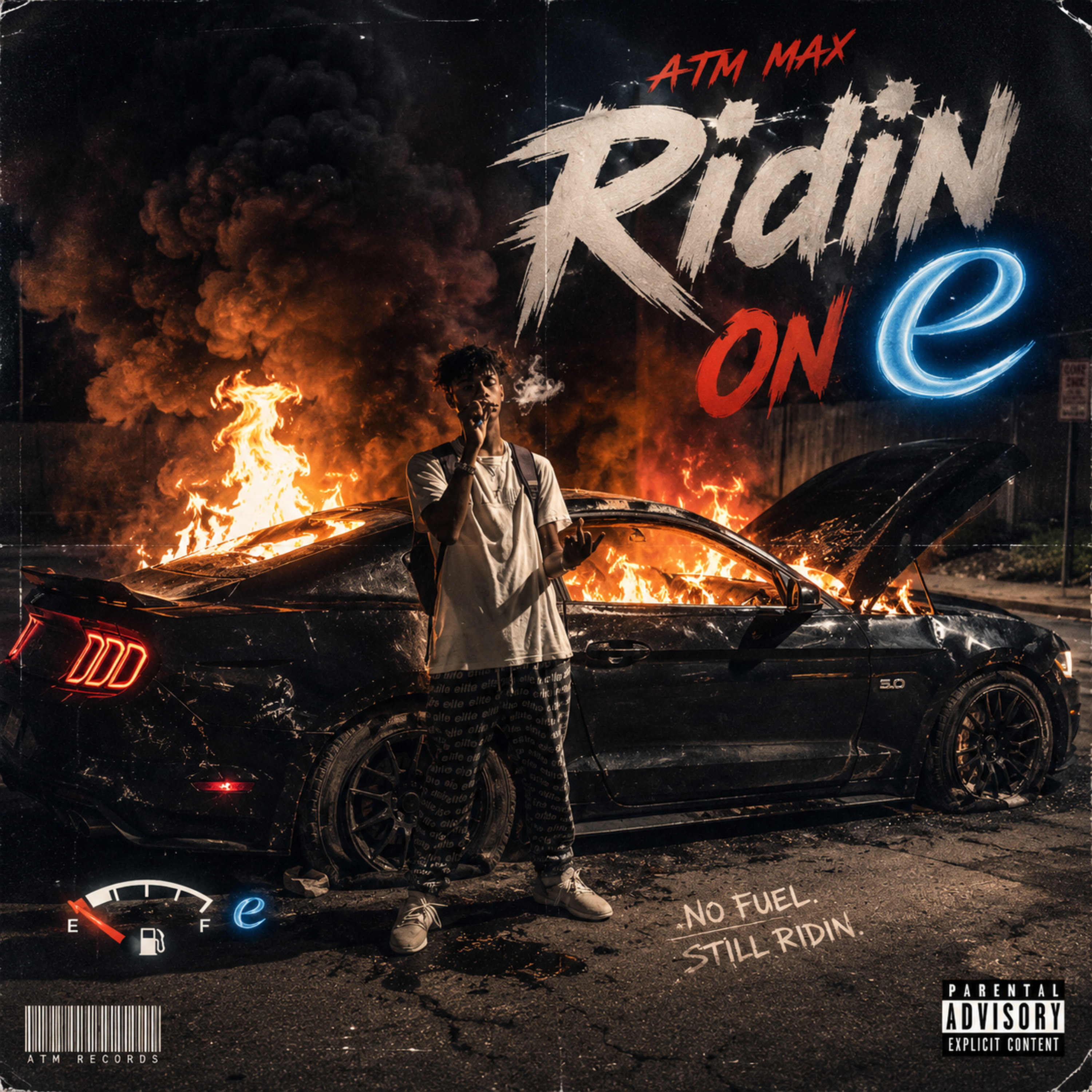 RIDIN ON E by ATM MAX cover art