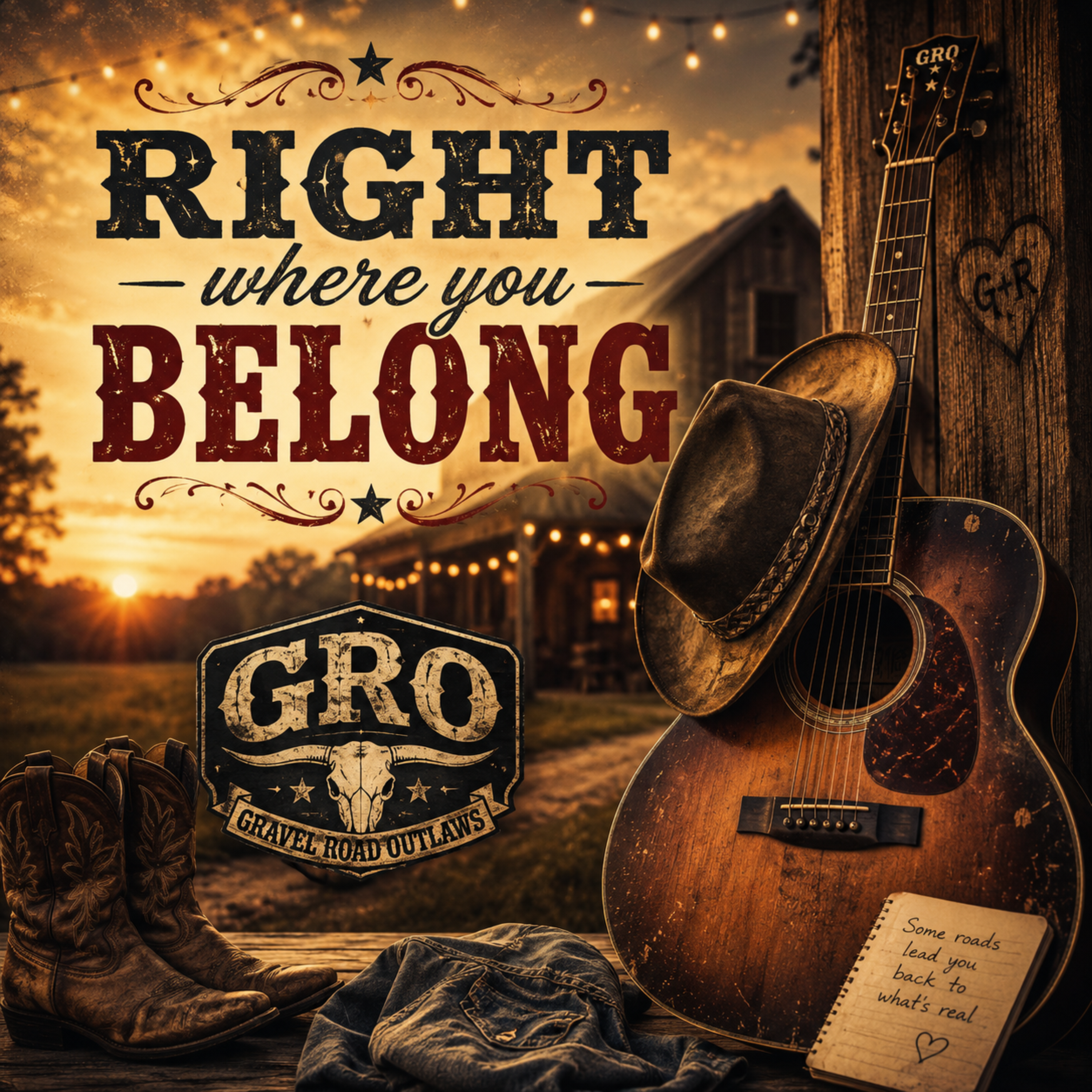 Right Where You Belong by Gravel Road Outlaws cover art