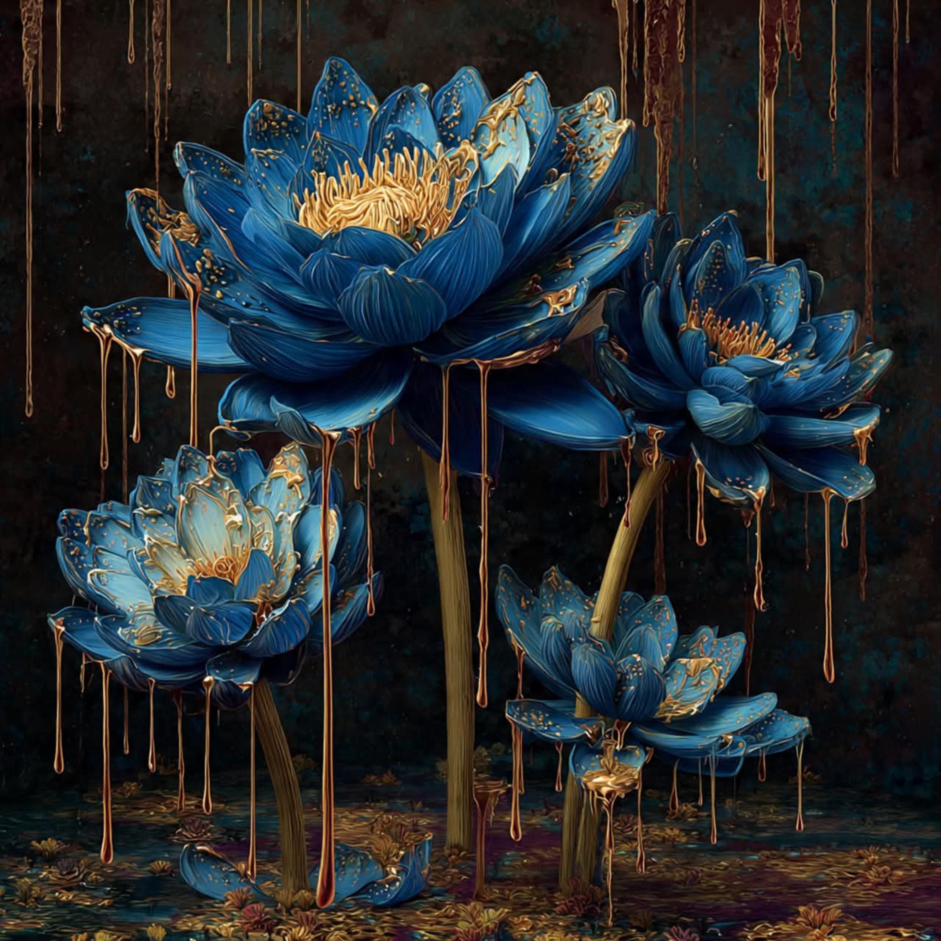 Blue Lotus Flower artwork