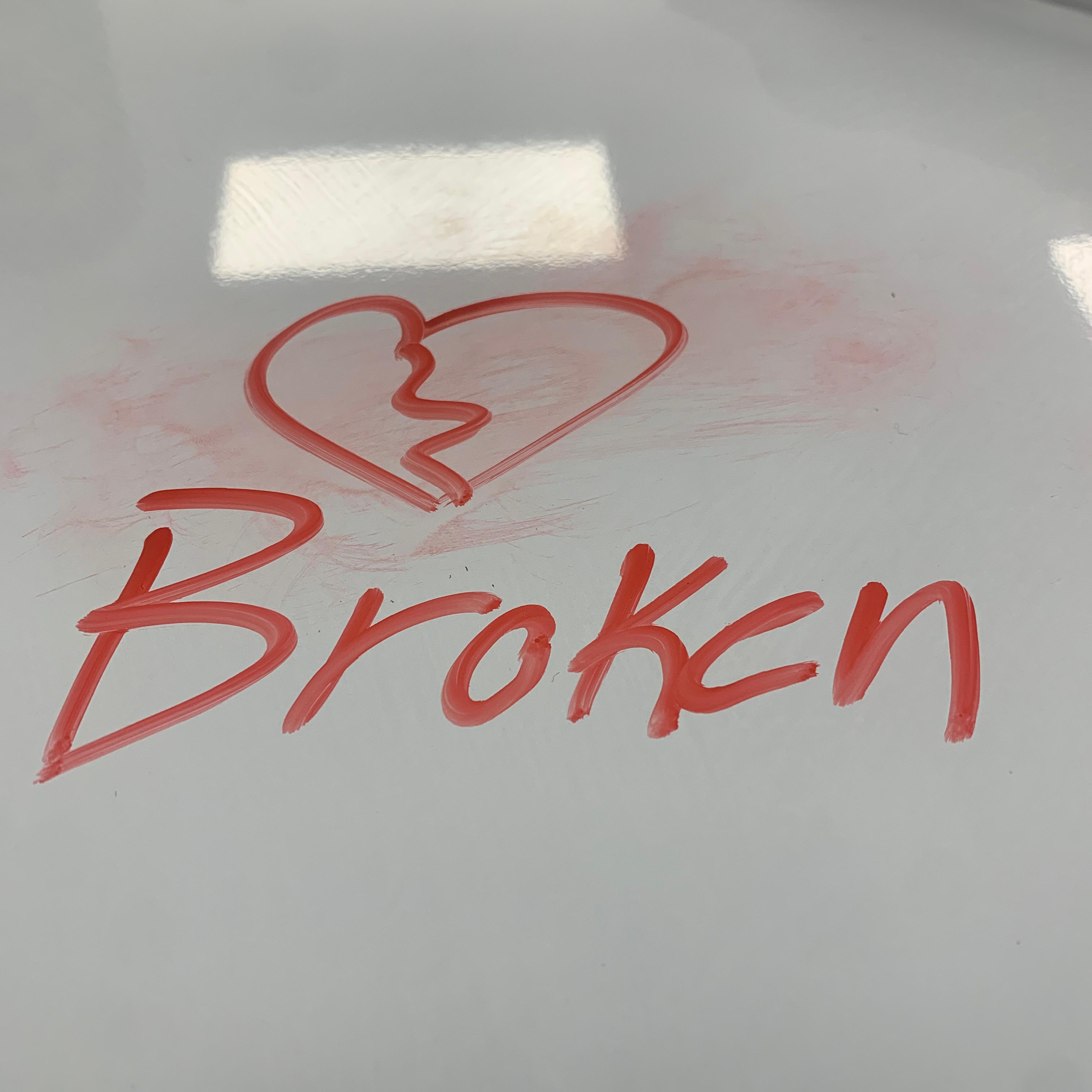Broken artwork