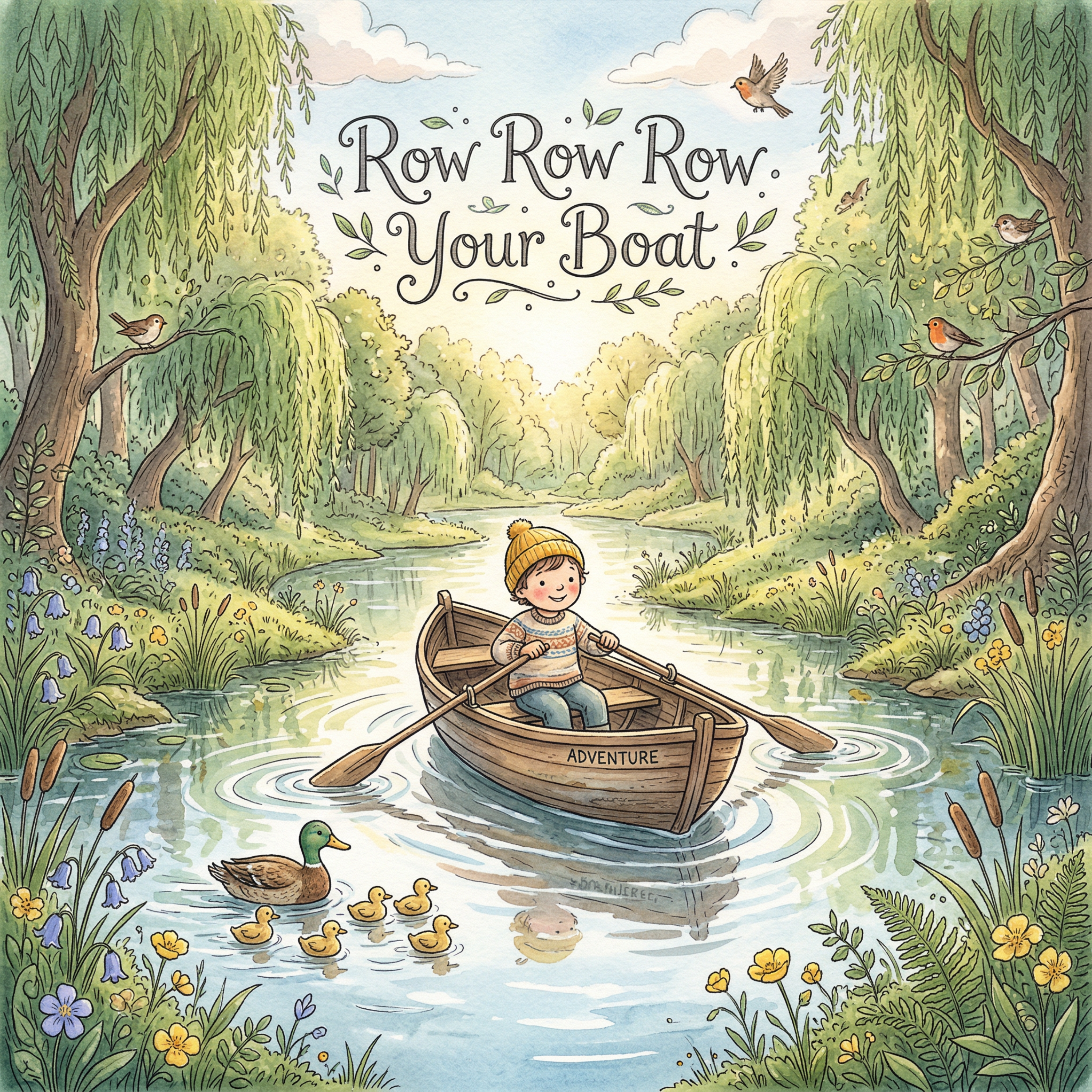 Row Row Row Your Boat artwork