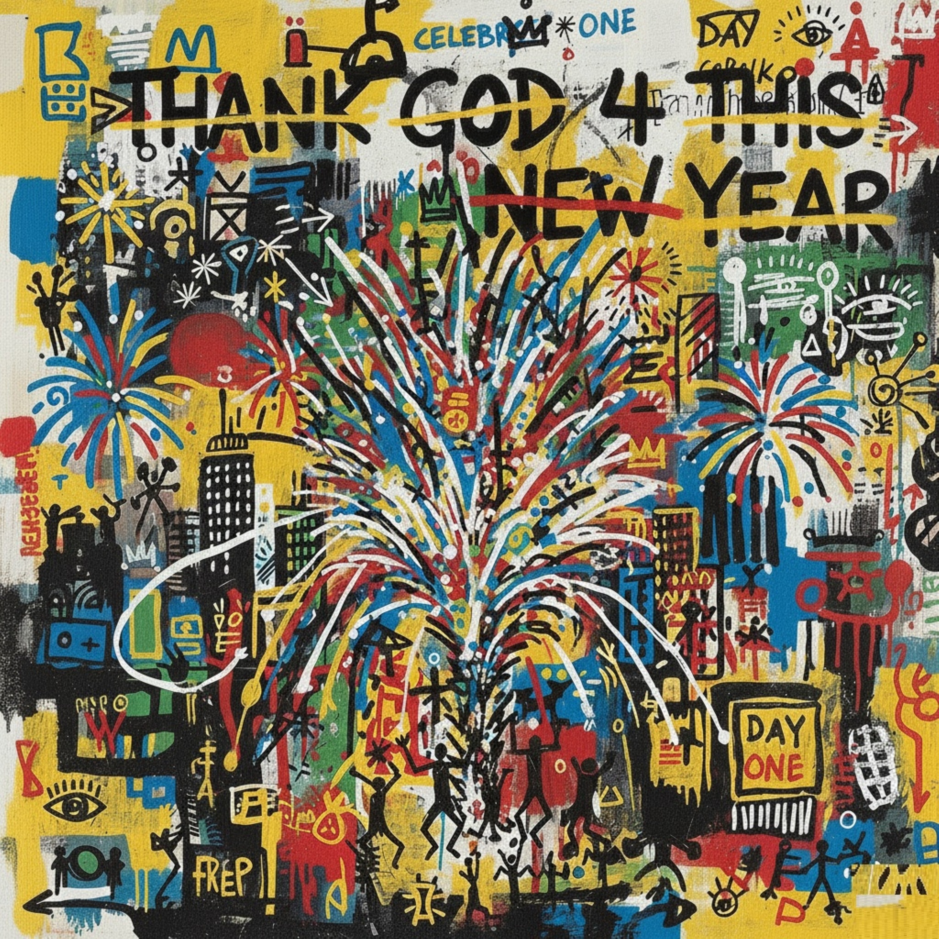 Thank God for this New Year artwork