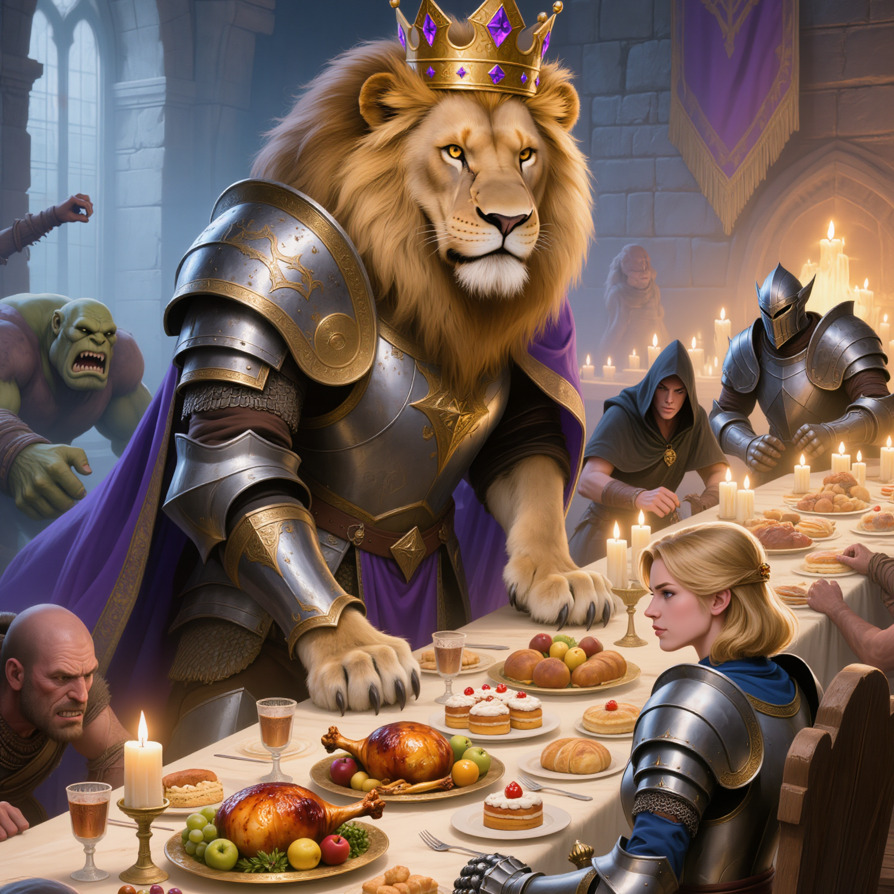 A Lion's Feast artwork