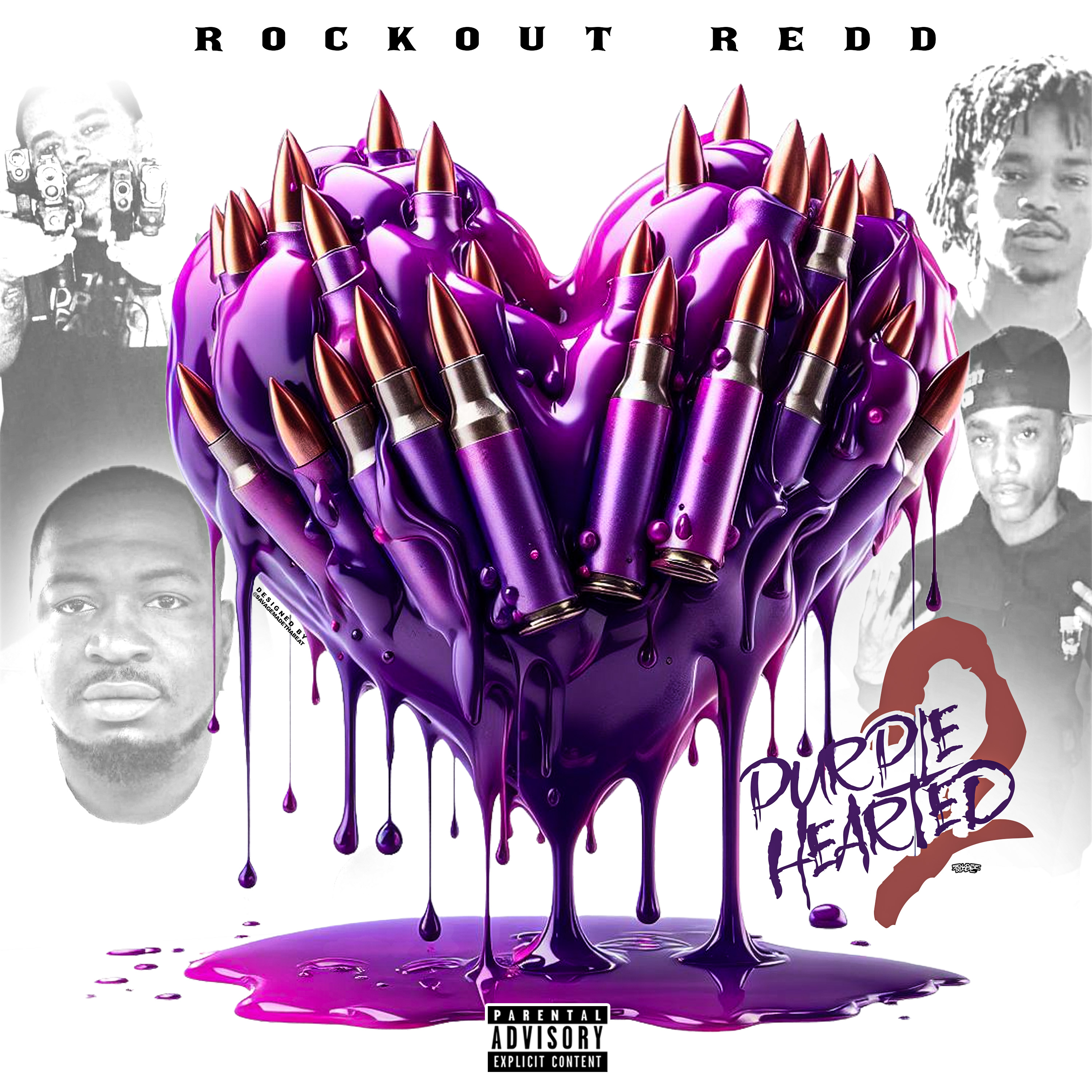 Purple Hearted 2 by RockOut Redd cover art