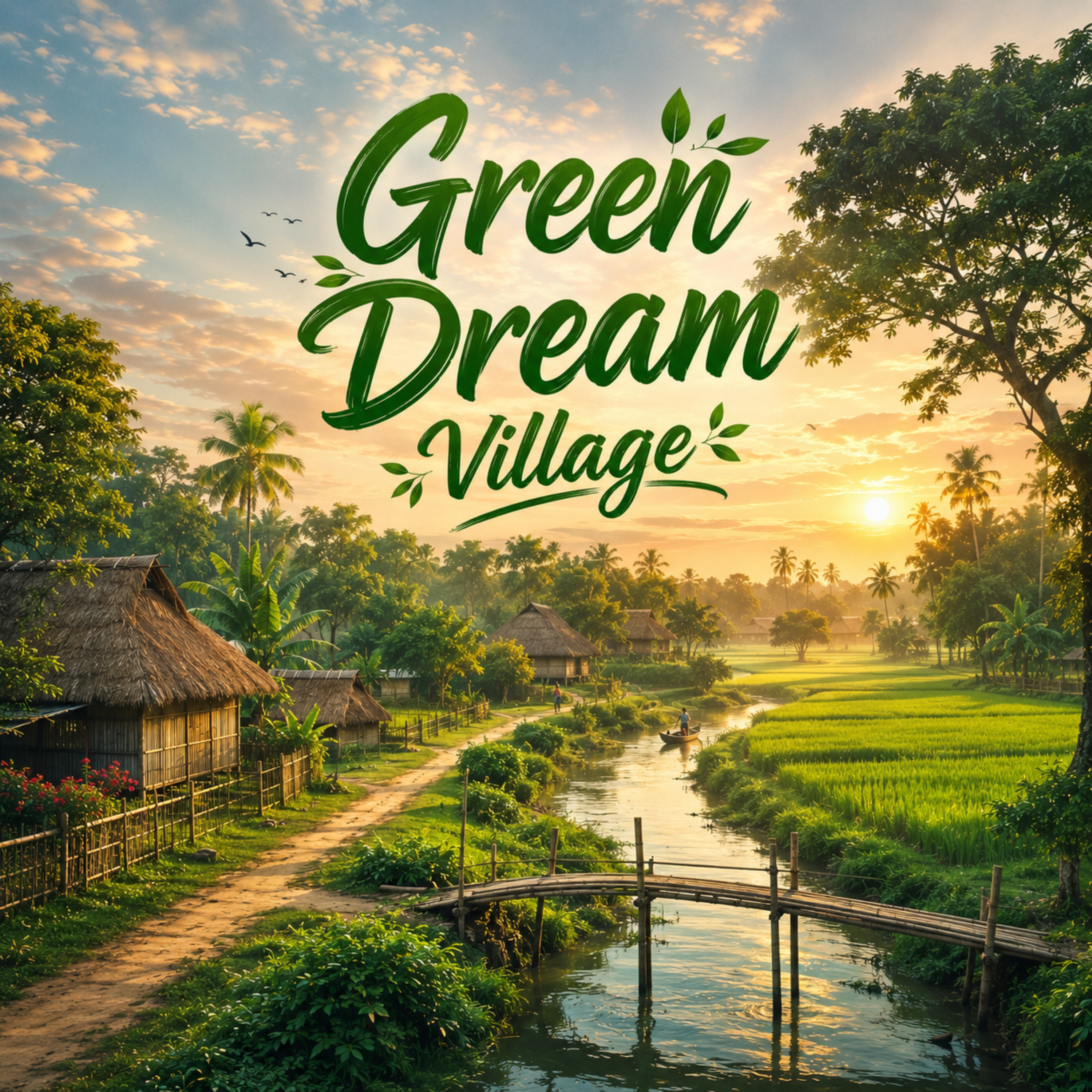 Green Dream Village (Shobuj Shopner Gram Bangla Song) by Rabiul Karim cover art