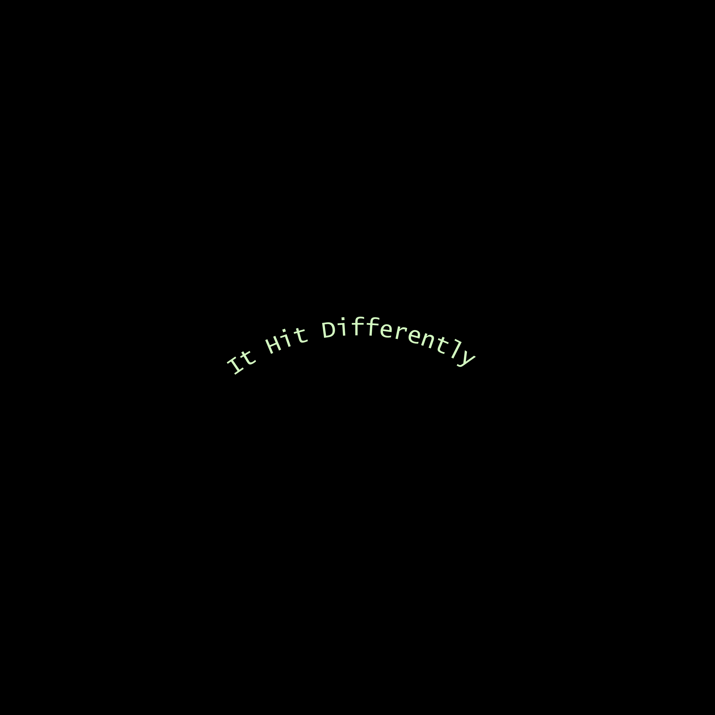 It Hit Differently artwork