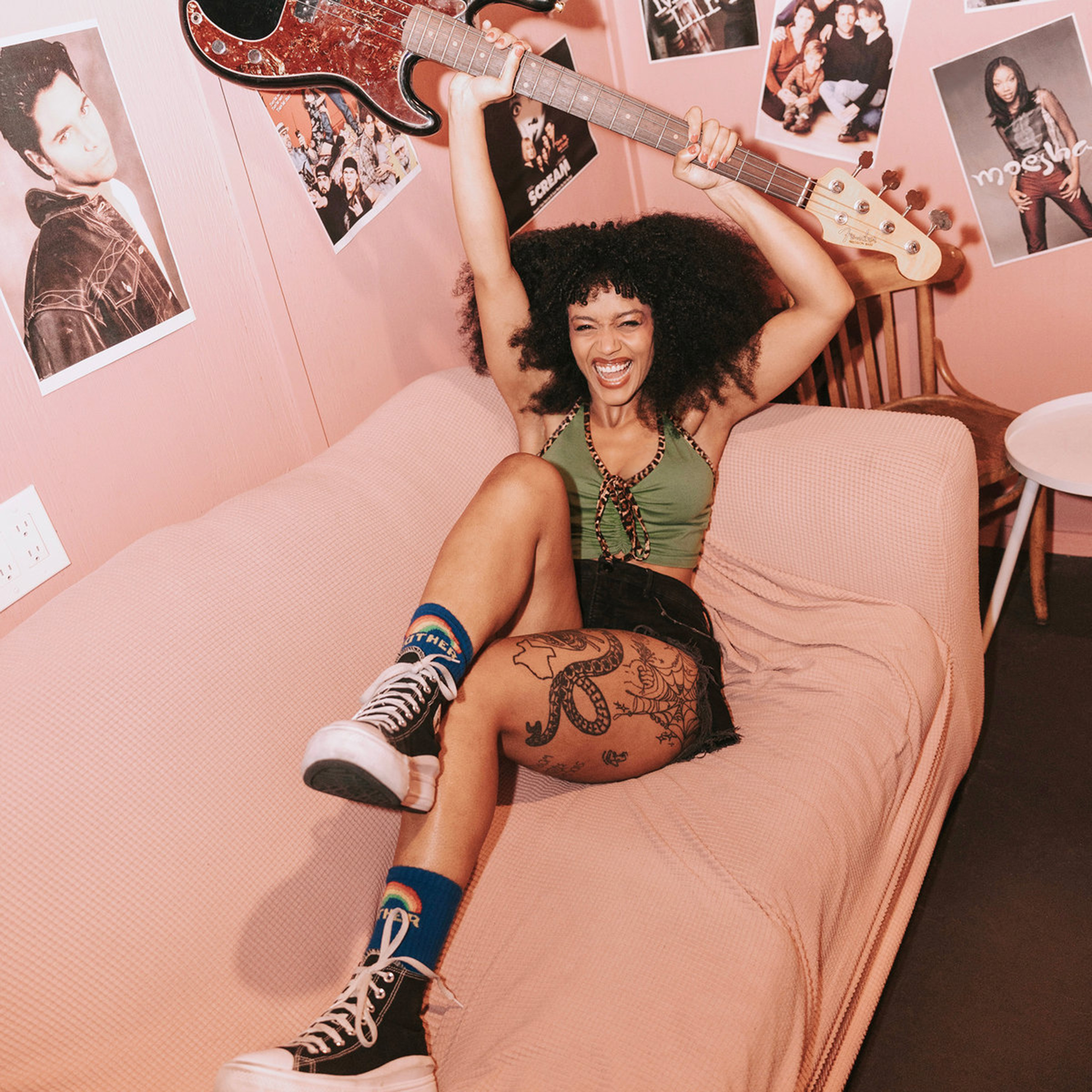 Bass Playing Girlfriend by April Kae cover art
