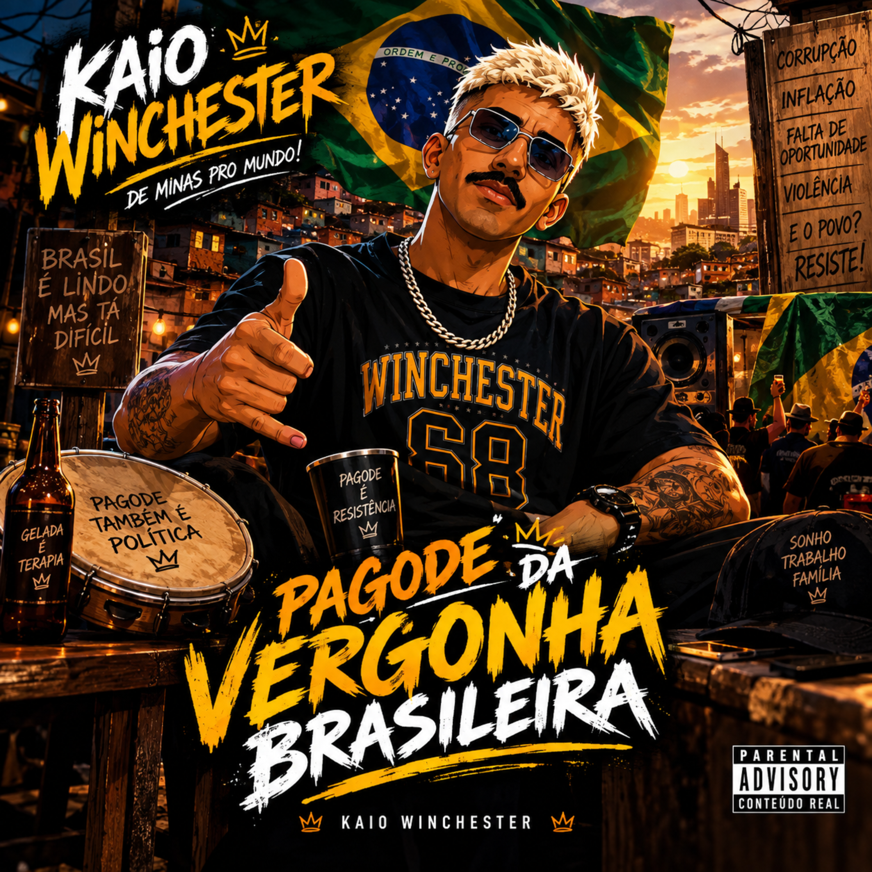 Pagode da vergonha brasileira by Kaio Winchester cover art