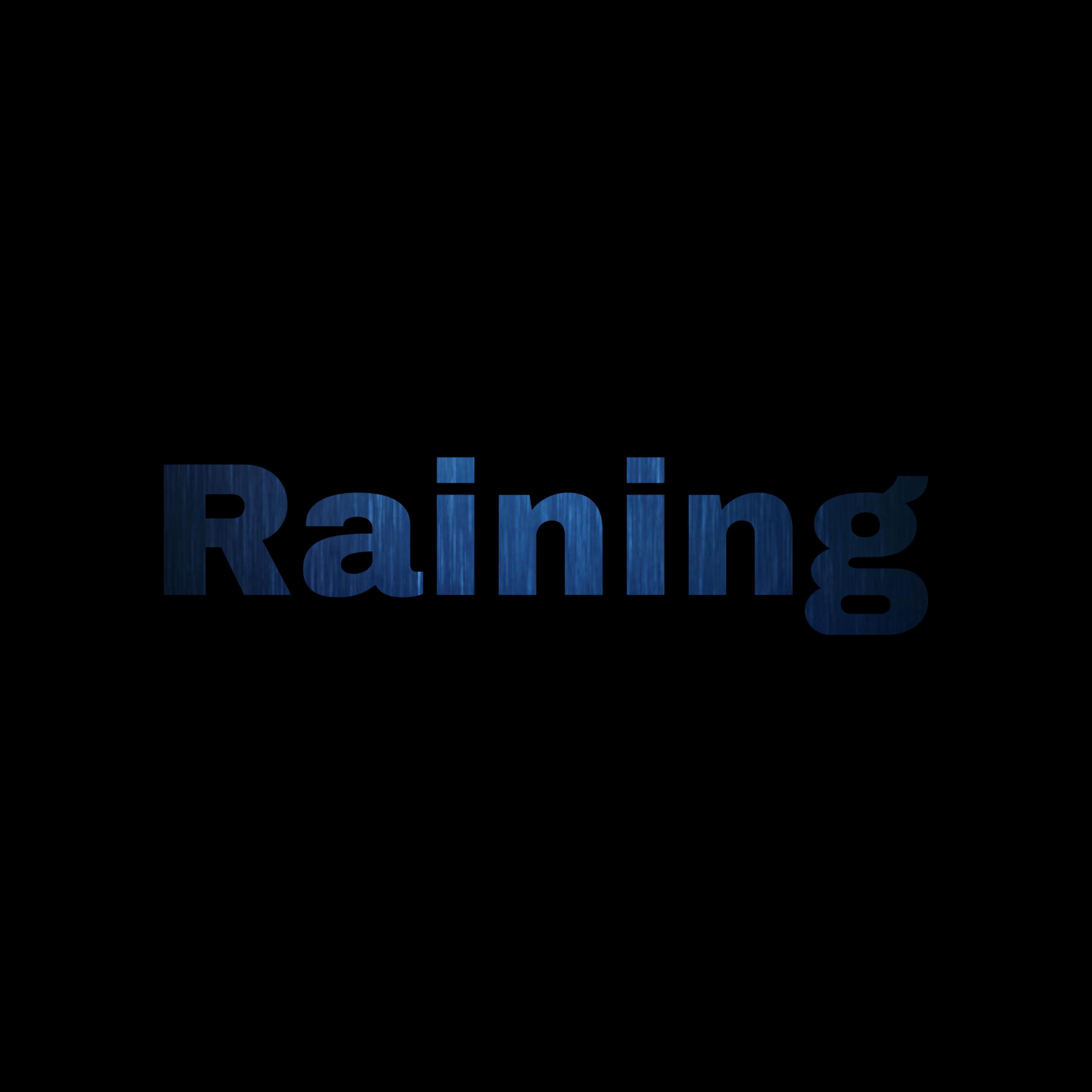 Raining artwork