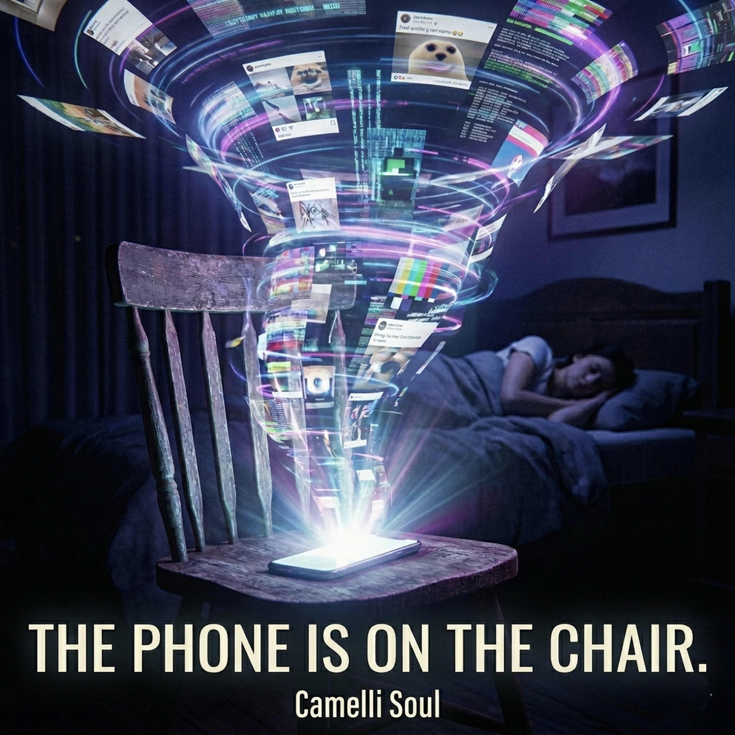 The phone is on the chair by Camelli Soul cover art