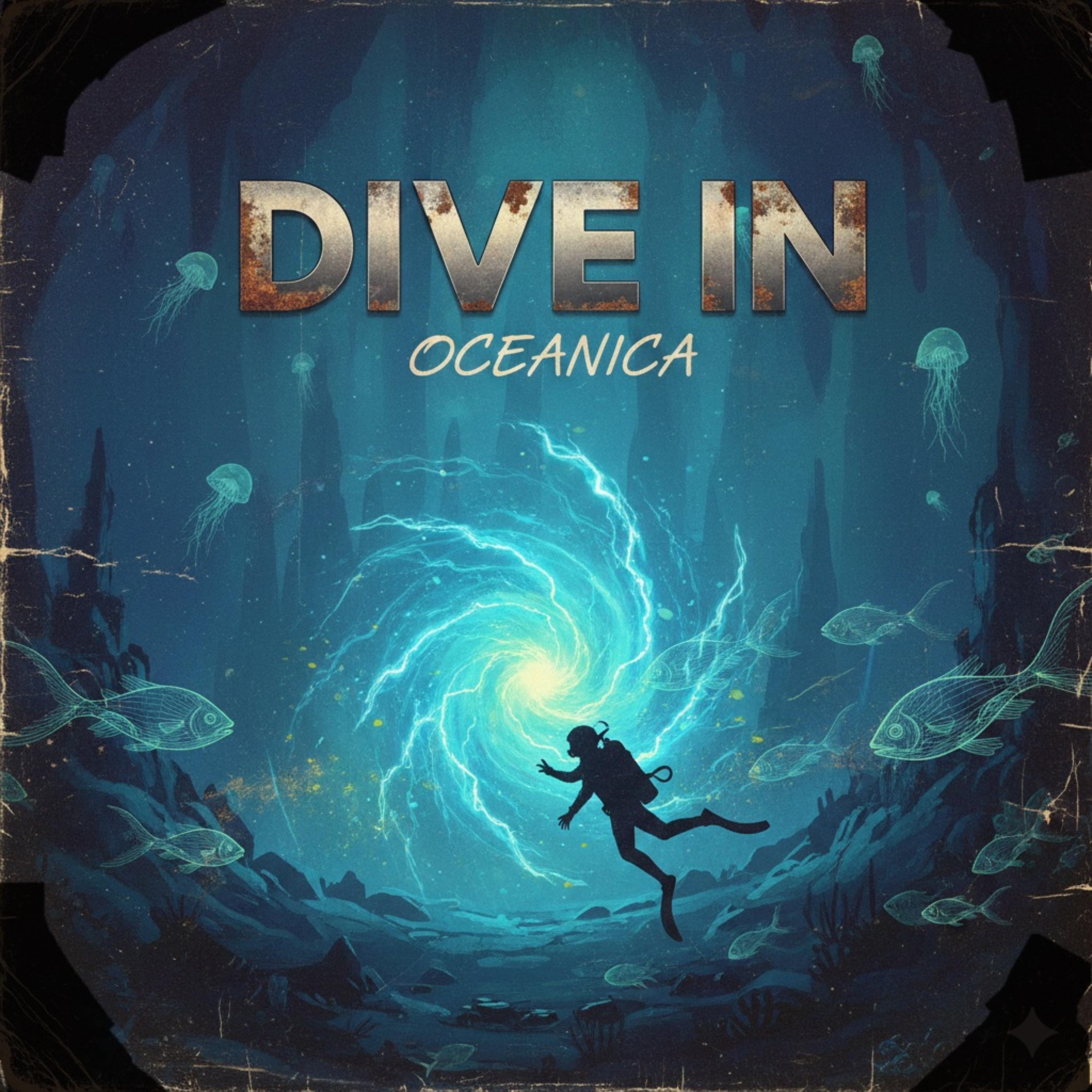 dive in oceanic artwork