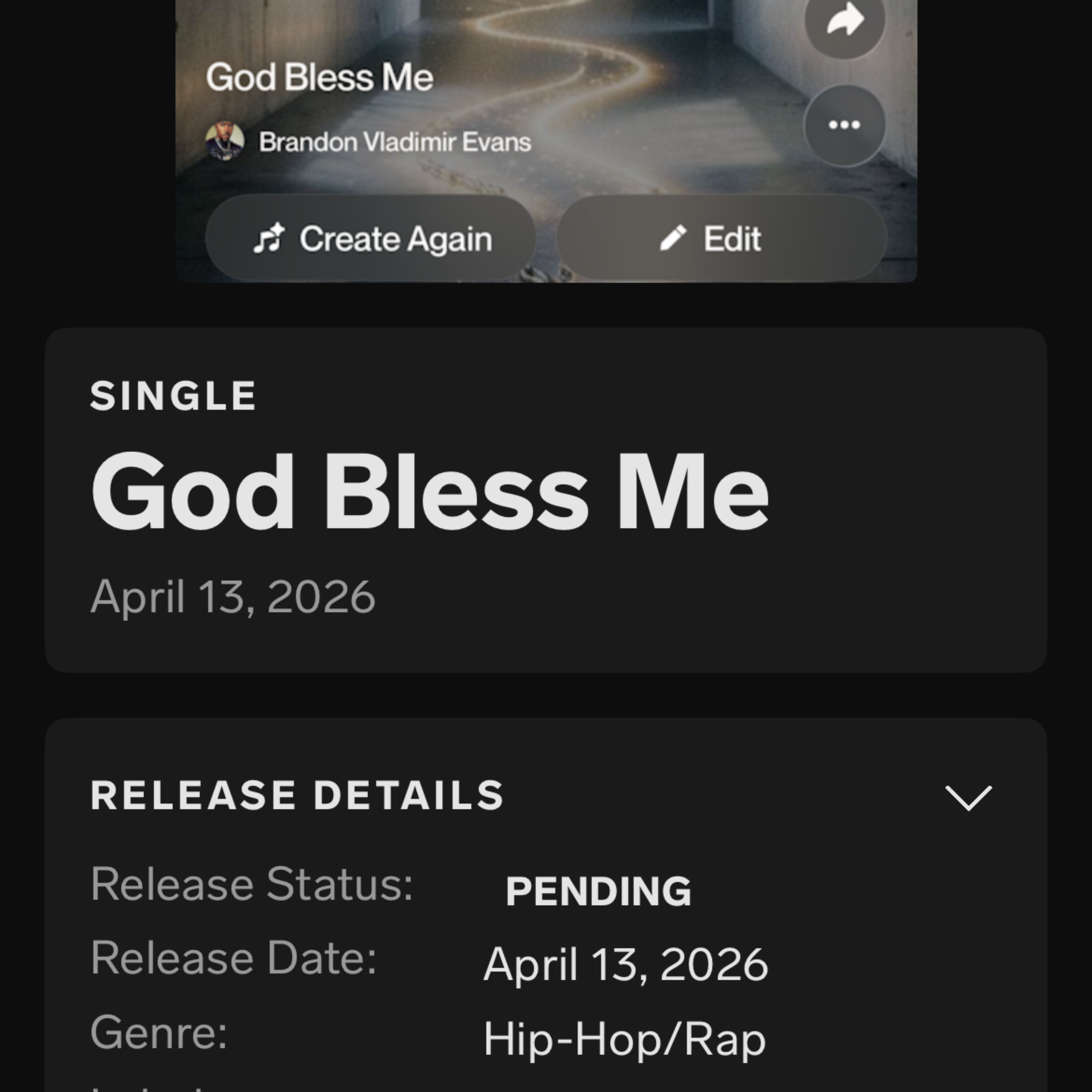 God Bless Me artwork