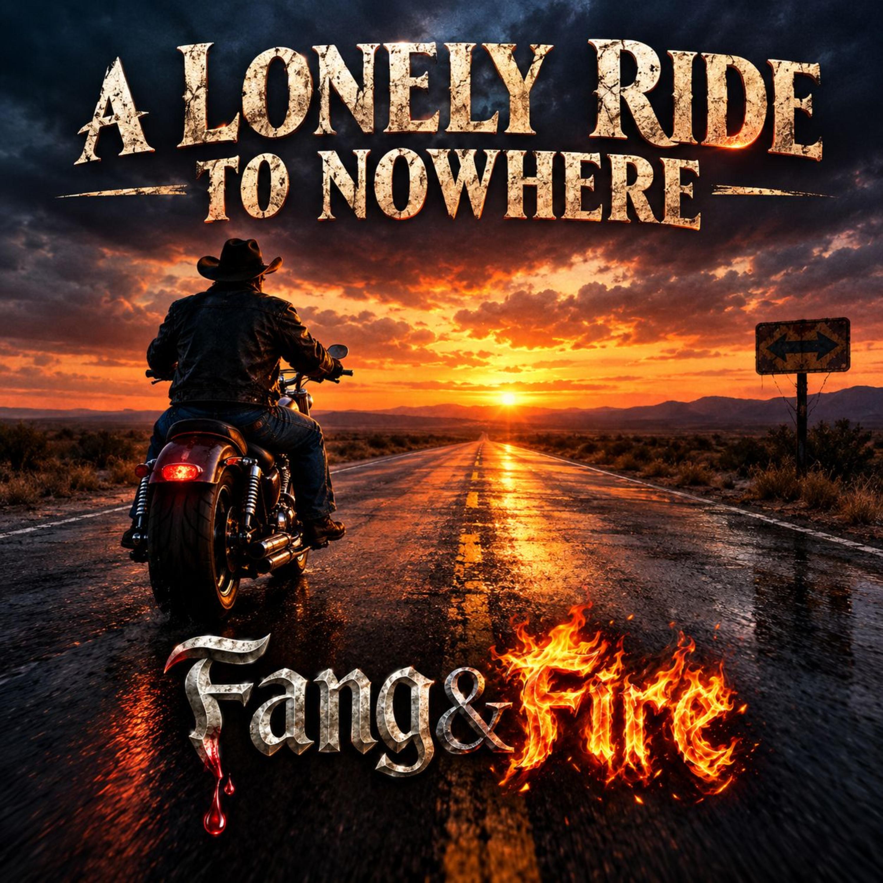 A LONELY RIDE TO NOWHERE by Fang&Fire cover art