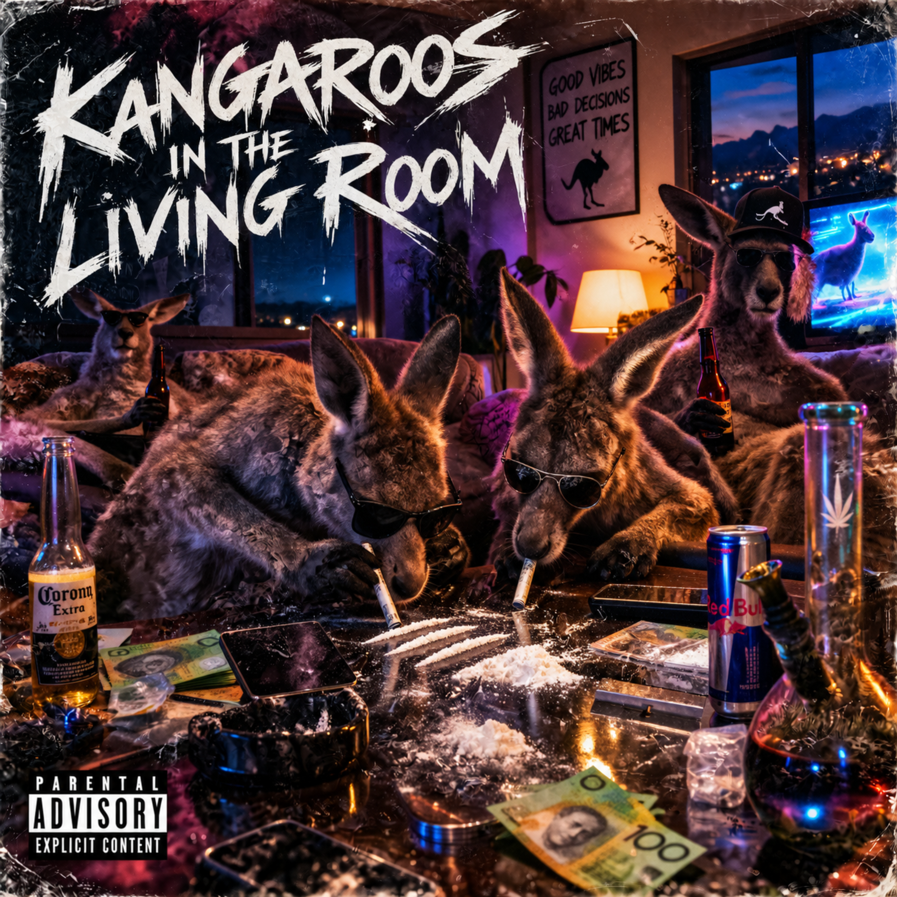 Kangaroos in the living room by Jaycigs cover art