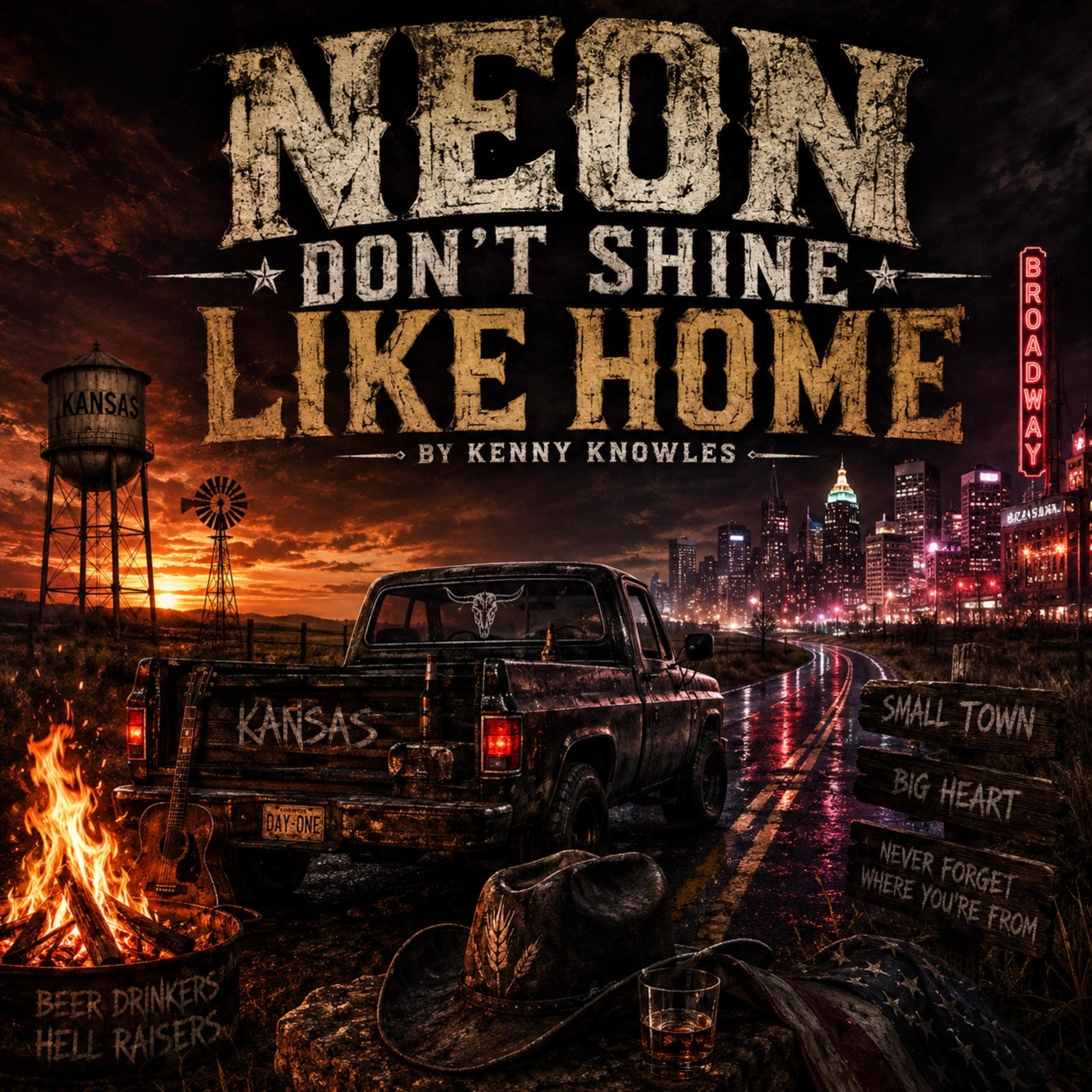 Neon Don’t Shine Like Home by Kenny Knowles cover art