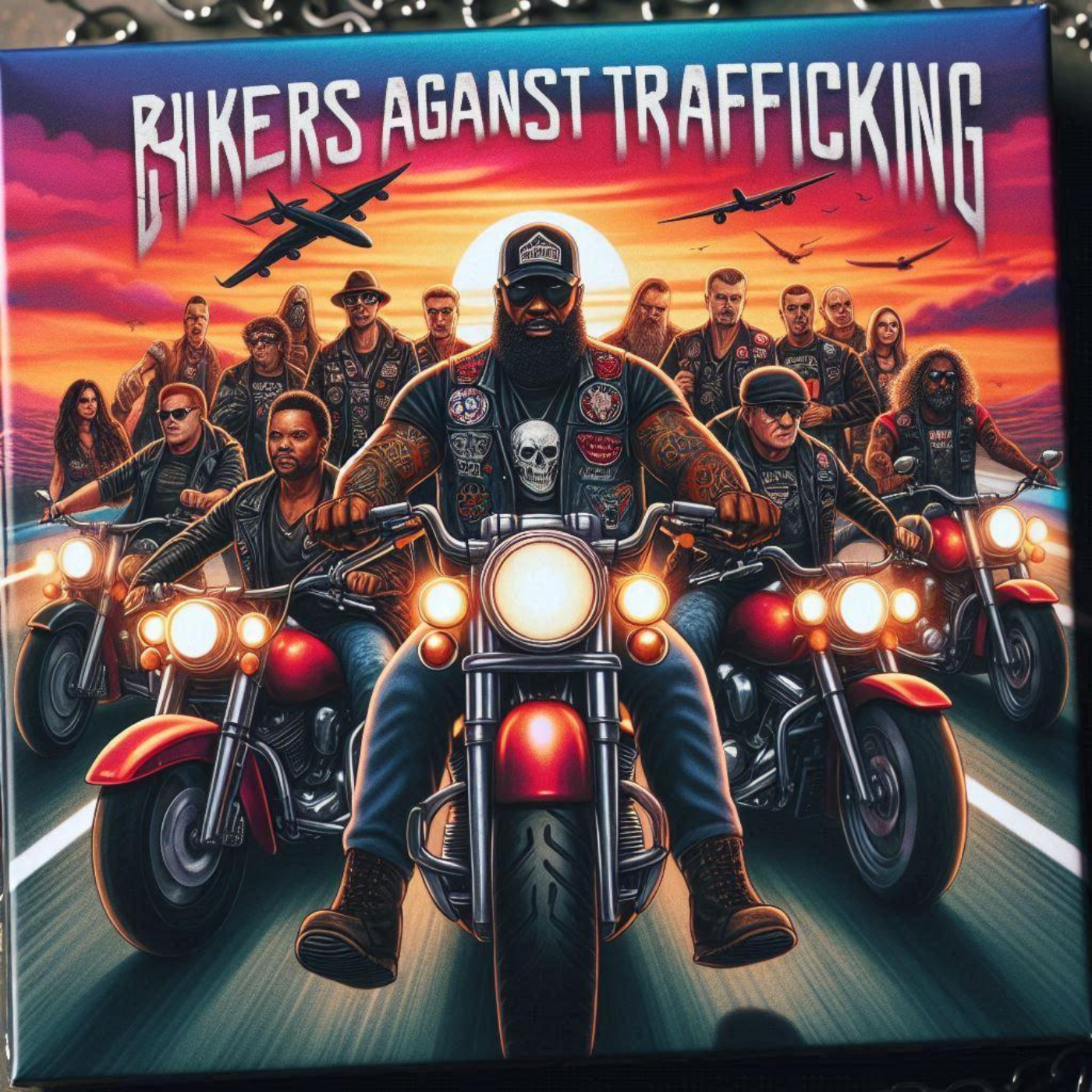 Bikers against Trafficking artwork
