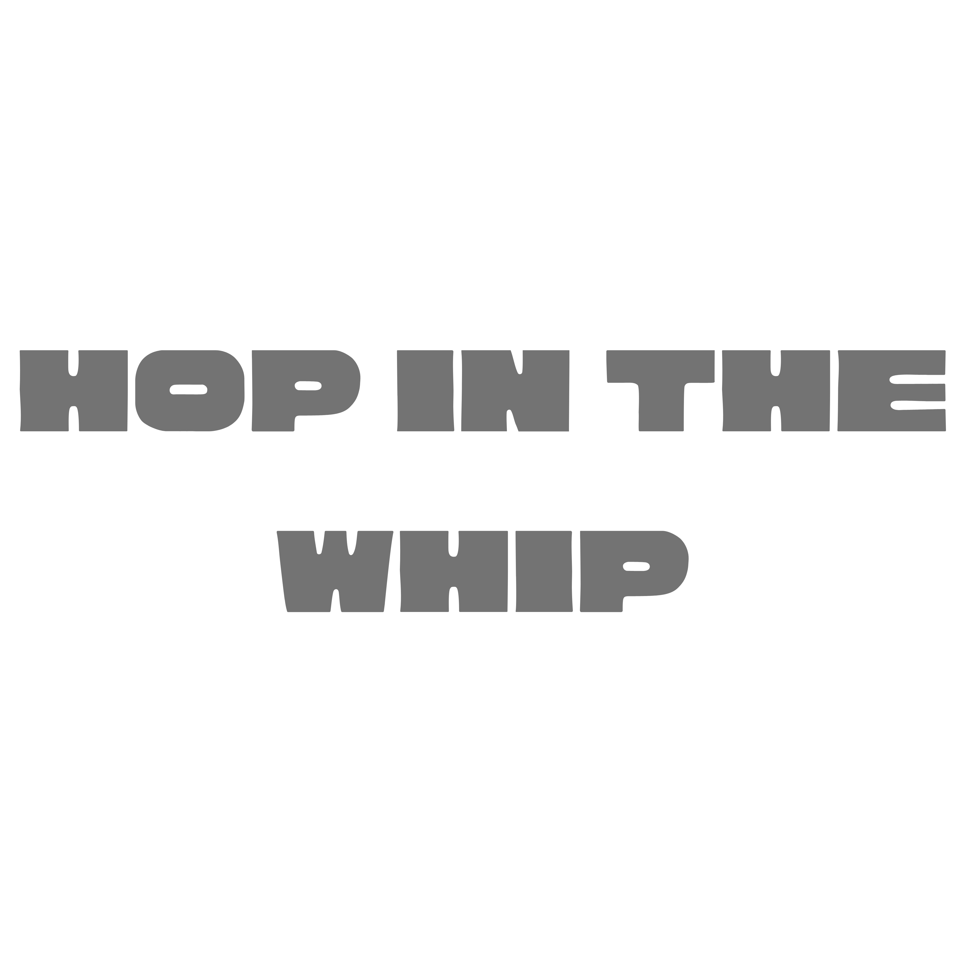 Hop in the Whip artwork