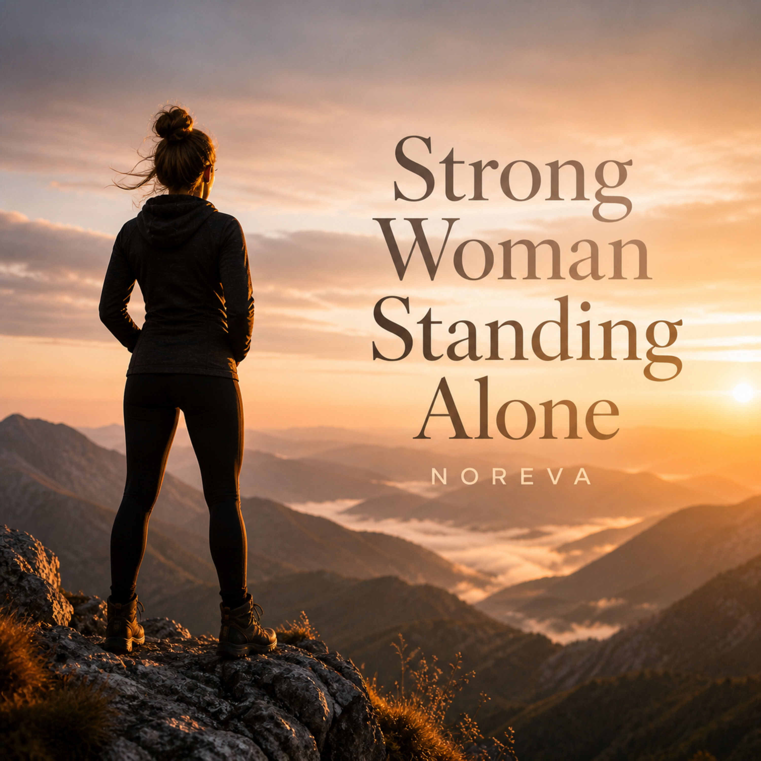Strong Woman Standing Alone artwork