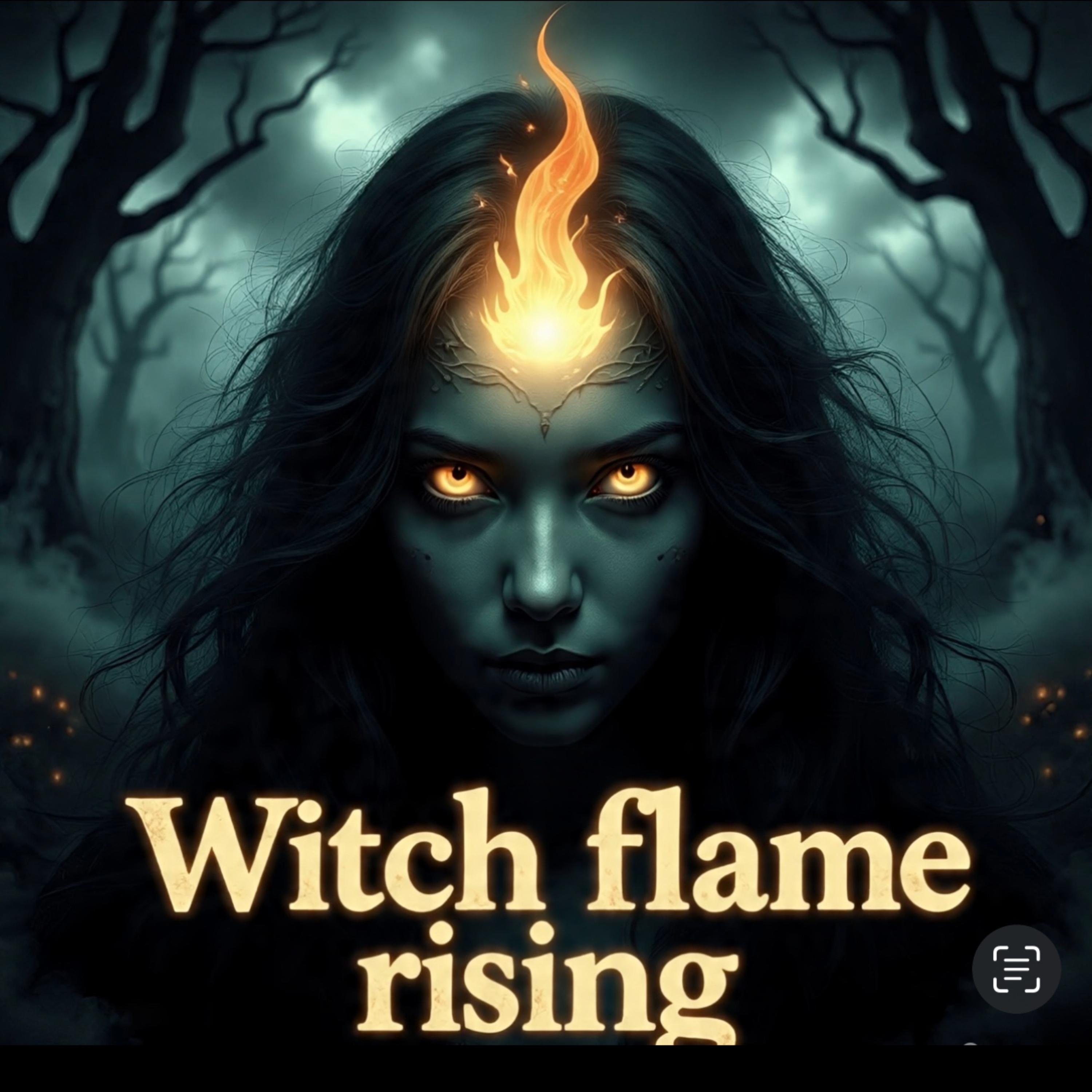 Witch flame rising artwork