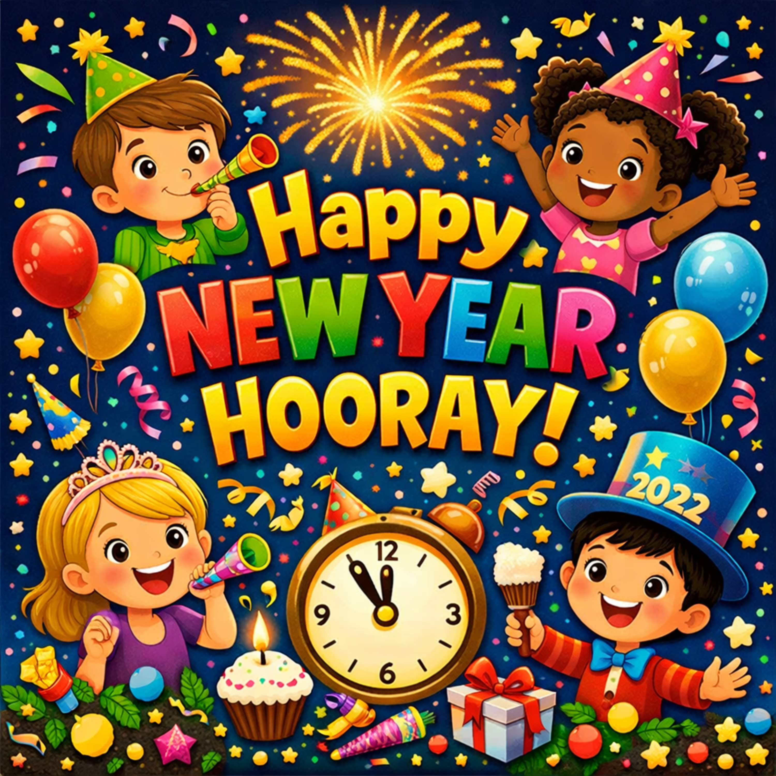 Happy New Year, Hooray artwork