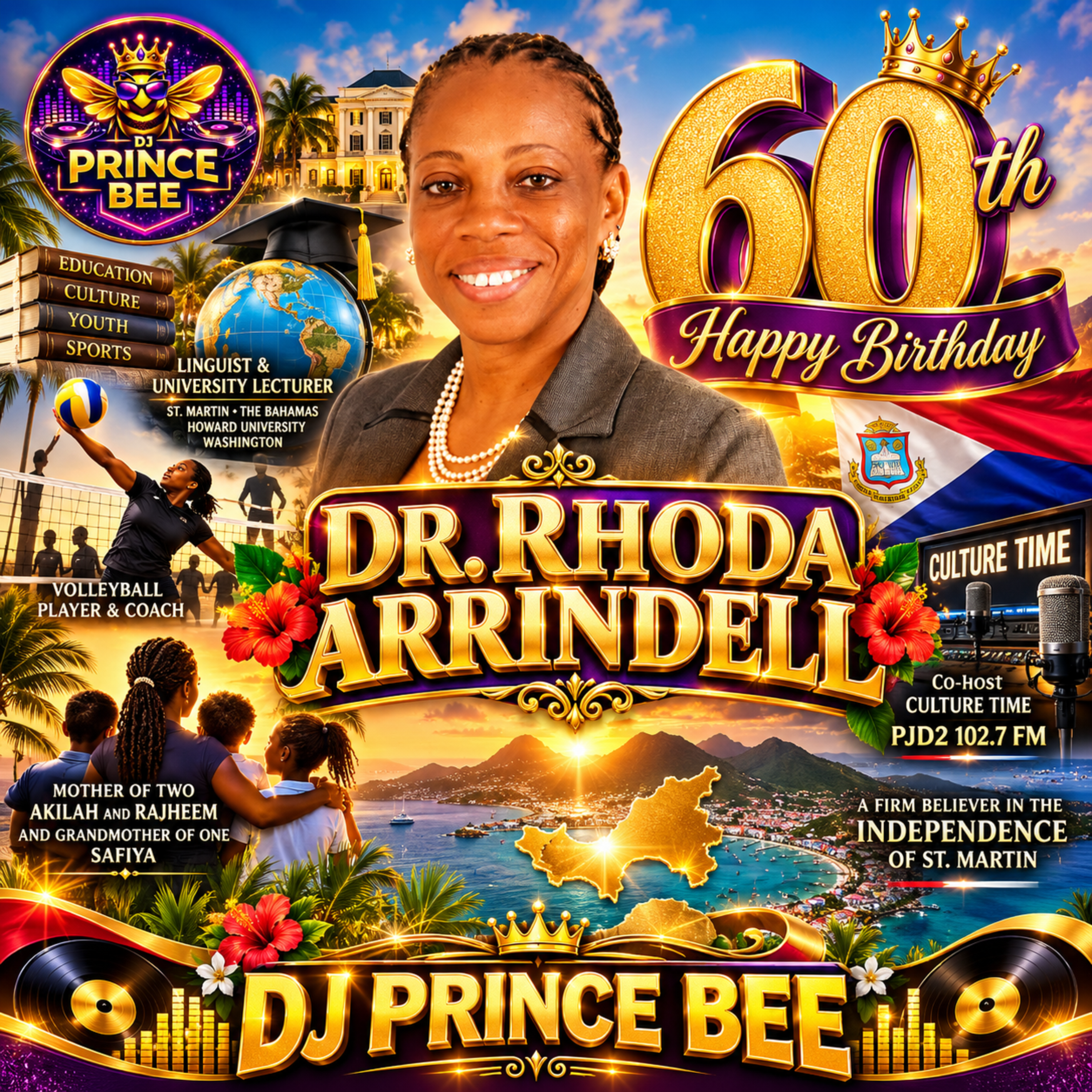 Happy 60th Birthday Dr Rhoda Arrindell by DJ PRINCE BEE cover art