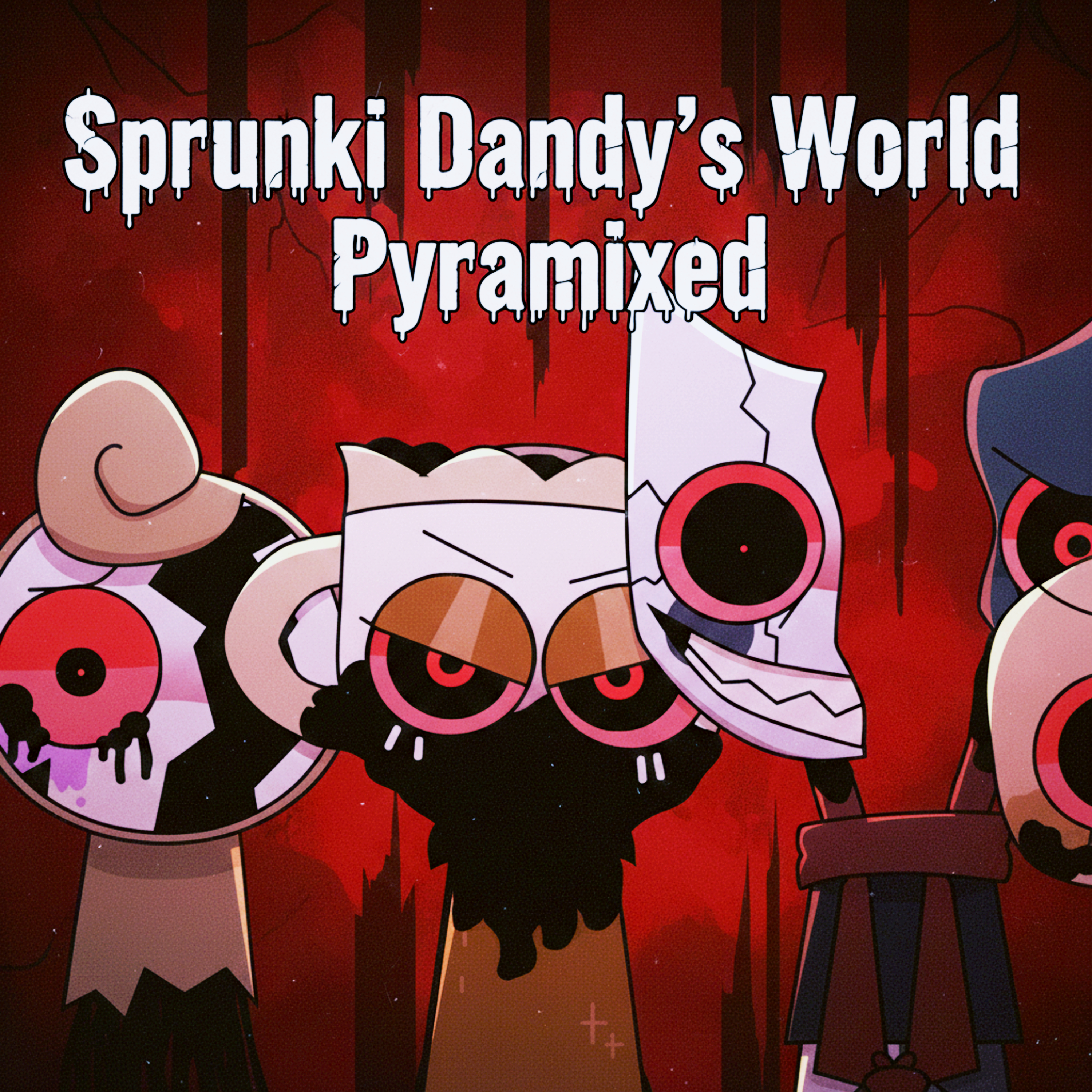 Sprunki Dandy's World Pyramixed artwork