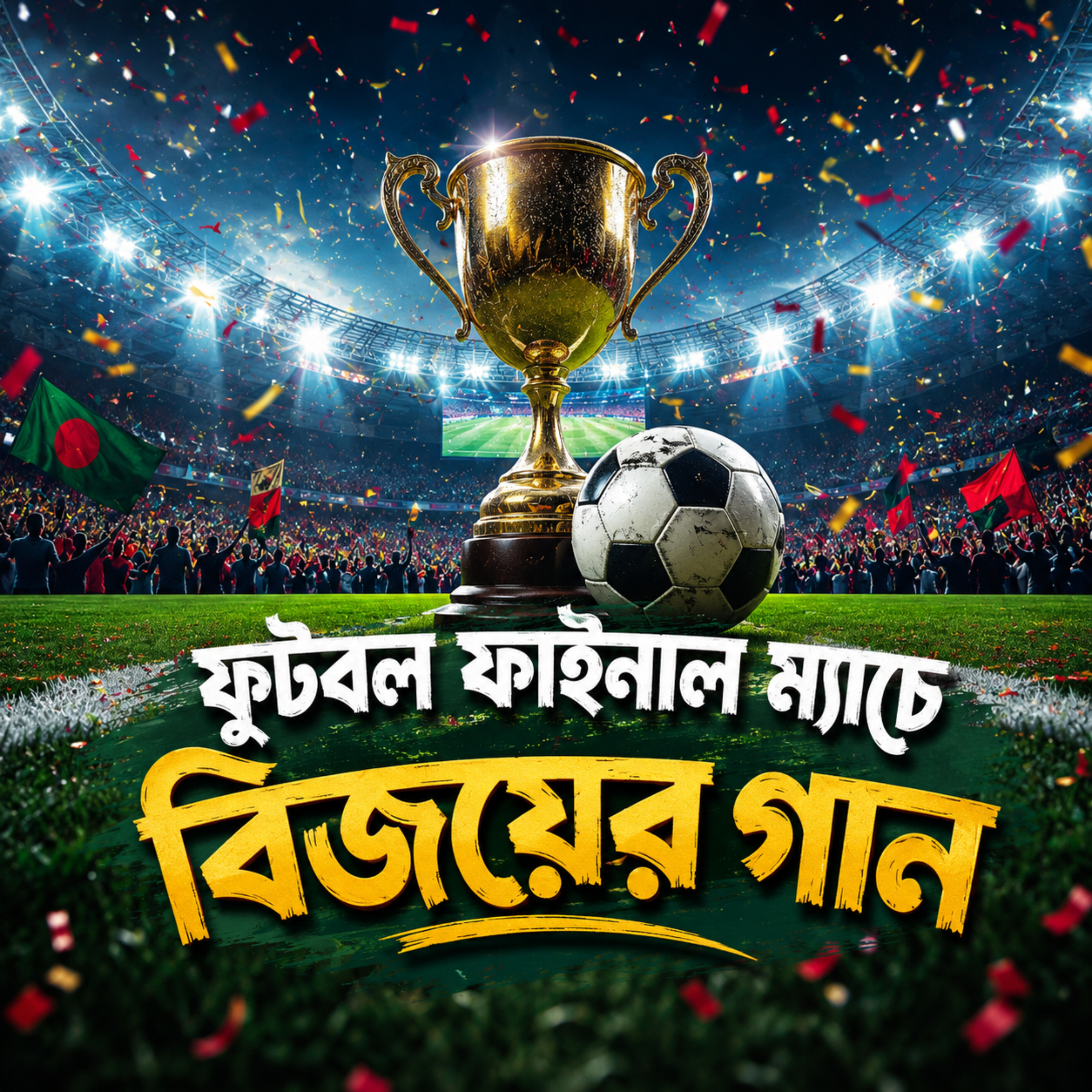ফুটবল ফাইনাল ম্যাচে বিজয়ের গান (Victory song in the football final match) by Rabiul Karim cover art
