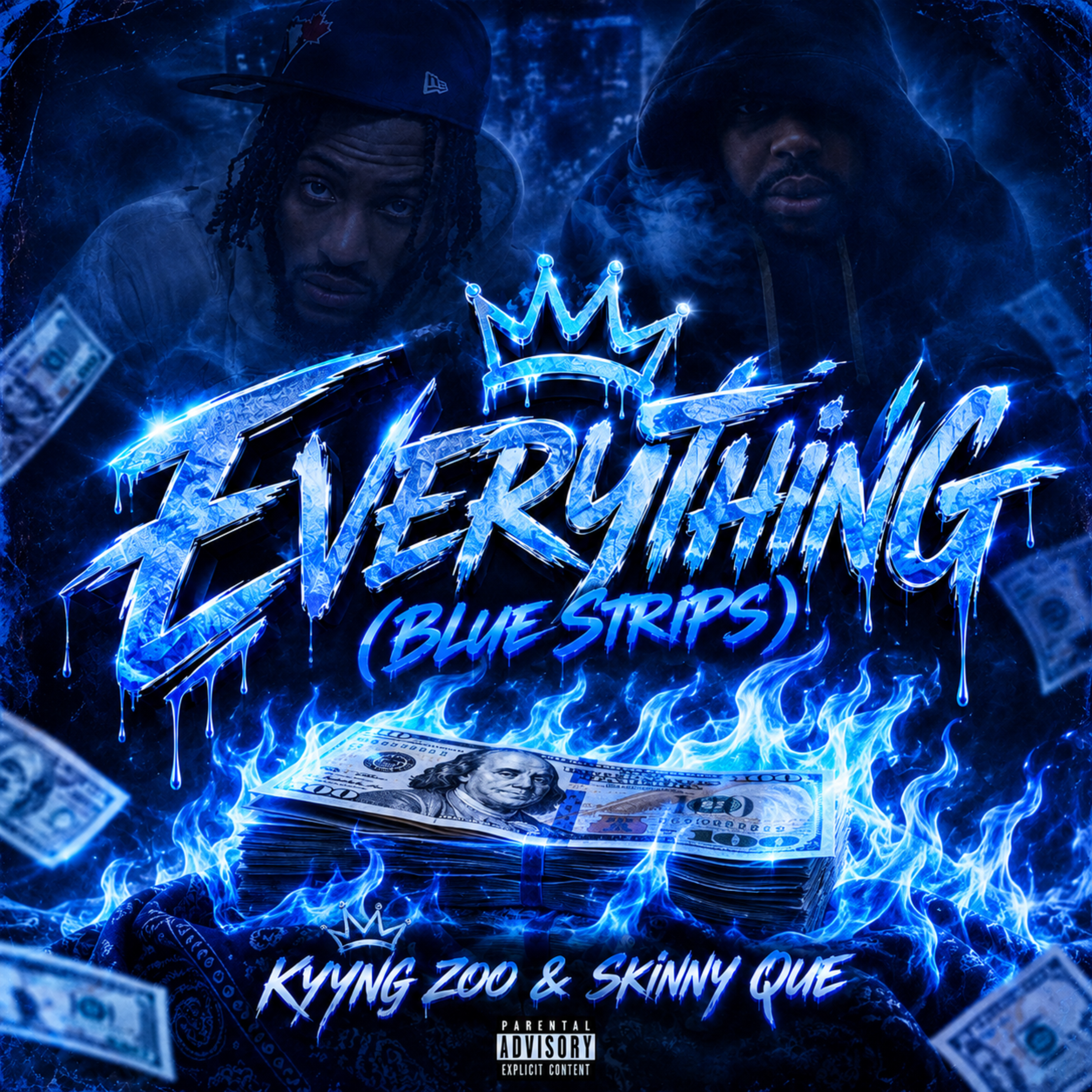 EVERYTHING(Blue Strips) by Skinny Que cover art