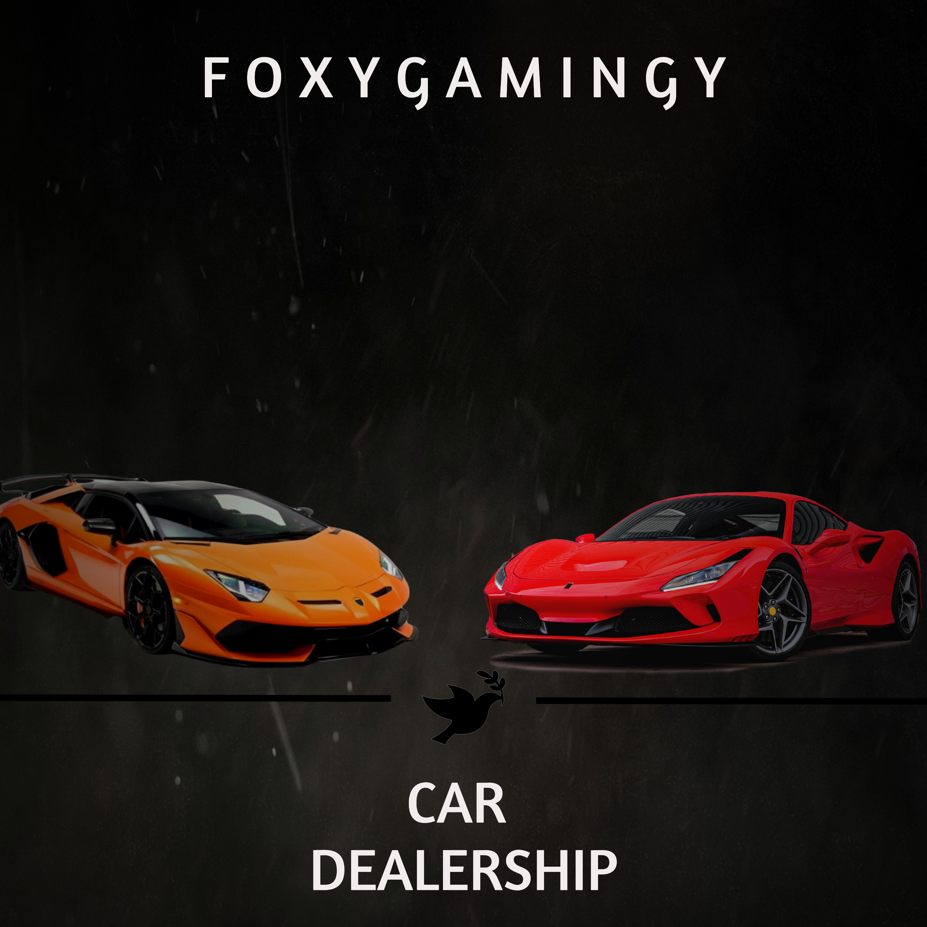 Car dealership artwork
