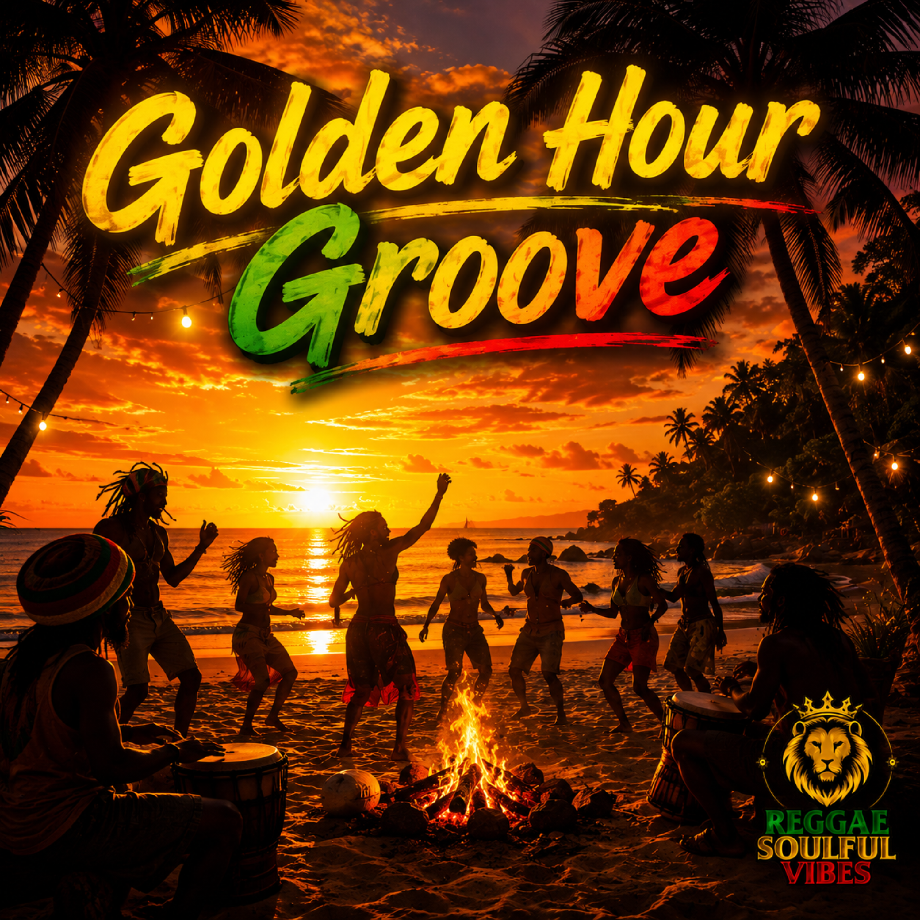 Golden Hour Groove by Reggae Soulful Vibes cover art